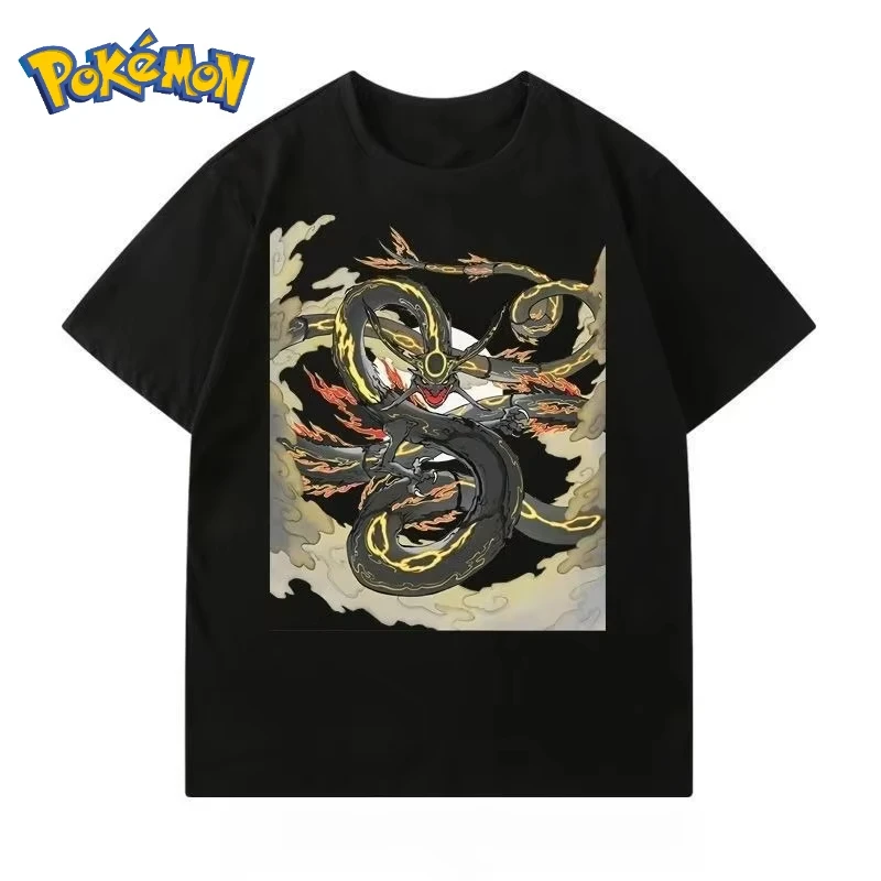 Футболка с мультяшным принтом Pokémon Black Rayquaza, новая летняя свободная повседневная футболка Y2K для мужчин и женщин, топ с короткими рукавами в стиле Харадзюку
Футболка с мультяшным принтом Pokémon Black Rayquaza, новая летняя свободная повседневная футболка Y2K для мужчин и женщин, топ с короткими рукавами в стиле Харадзюку