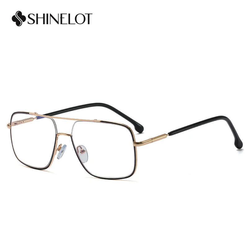 95927 New Craft Rectangle Men Double Bridge Eyeglasses Metal Frame Eye Protection Male Glasses Trendsetters Eyewear
95927 New Craft Rectangle Men Double Bridge Eyeglasses Metal Frame Eye Protection Male Glasses Trendsetters Eyewear