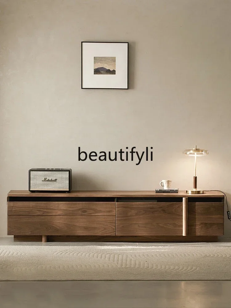 ssK178 ss25 North American black walnut rock panel TV cabinet modern simple home living room floor creative floor cabinet
ssK178 ss25 North American black walnut rock panel TV cabinet modern simple home living room floor creative floor cabinet