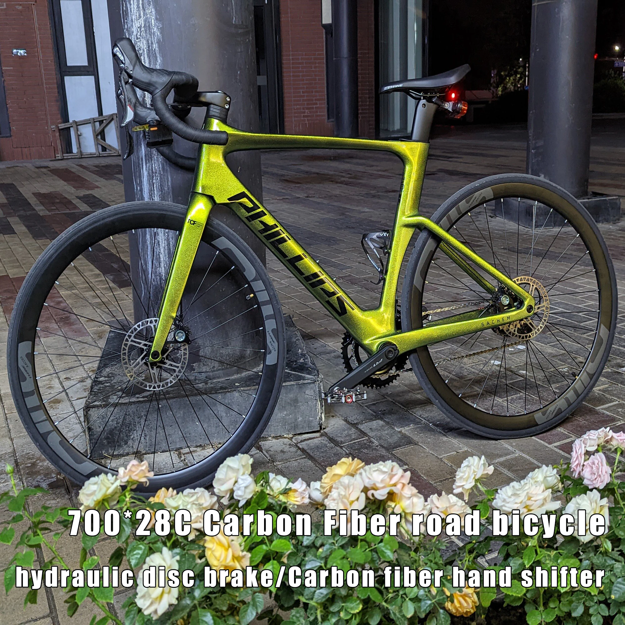 700*28C Carbon fiber road bicycle Hydraulic disc brake gravel bicicleta Racing 16/24 speed Road Racing Bike Student adult racing
700*28C Carbon fiber road bicycle Hydraulic disc brake gravel bicicleta Racing 16/24 speed Road Racing Bike Student adult racing