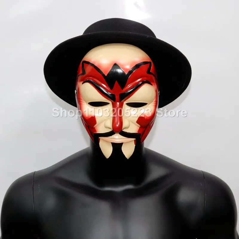 Guy Fox's Night Men's Makeup Ball Mask Anonymous Mask Surrounding Halloween Role Playing Carnival Party Costume Props
Guy Fox's Night Men's Makeup Ball Mask Anonymous Mask Surrounding Halloween Role Playing Carnival Party Costume Props