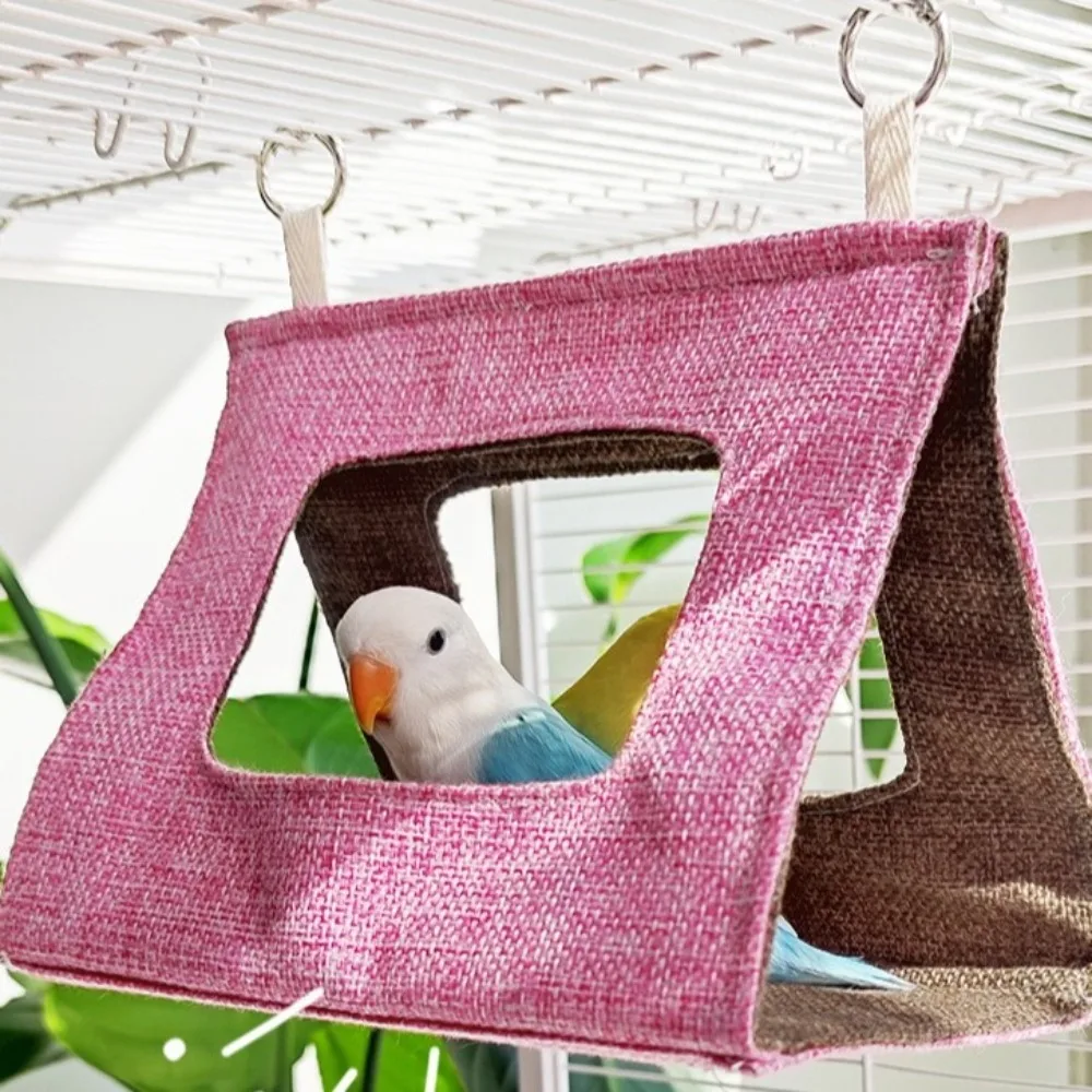 Pet Products Triangular Parrot Tent Cool Ventilated Bird Hammock Mini Hanging Bird Nest Summer
Pet Products Triangular Parrot Tent Cool Ventilated Bird Hammock Mini Hanging Bird Nest Summer