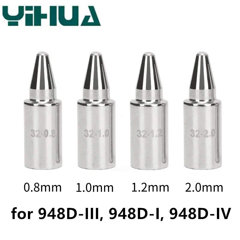 948D-III 948D-I 948D-IV Desoldering Nozzles Compatible for YIHUA/WEP 32 Series Soldering Station Vacuum Suction Gun Part
948D-III 948D-I 948D-IV Desoldering Nozzles Compatible for YIHUA/WEP 32 Series Soldering Station Vacuum Suction Gun Part