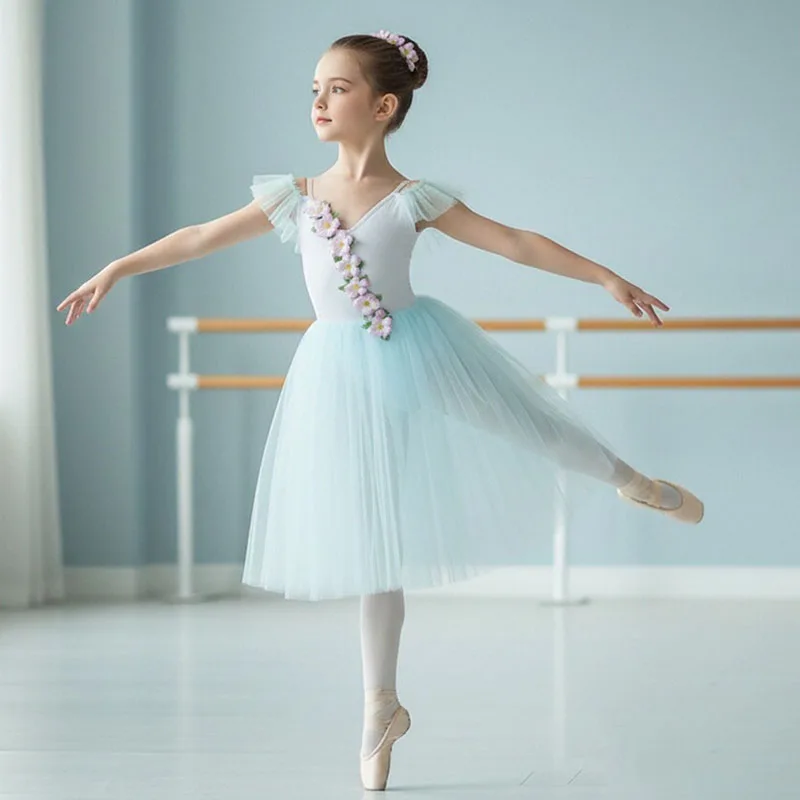Long Ballet Dress Girls Professional Romantic Tutu Swan Dance Performance Costumes Children Women Velet Top Ballerina Dress
Long Ballet Dress Girls Professional Romantic Tutu Swan Dance Performance Costumes Children Women Velet Top Ballerina Dress