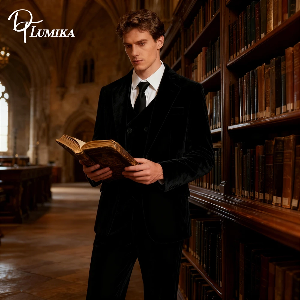 Мягкий бархатный костюм из 3 предметов для мужчин, индивидуальный размер, формальная ужин, куртка, брюки, жилет, комплект с галстуком, фланелевые костюмы, смокинг
Мягкий бархатный костюм из 3 предметов для мужчин, индивидуальный размер, формальная ужин, куртка, брюки, жилет, комплект с галстуком, фланелевые костюмы, смокинг