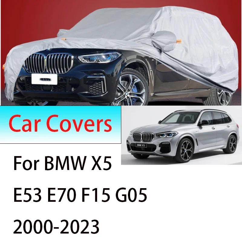 For BMW X5 E53 E70 F15 G05 2000-2023 Outdoor Protection Full Car Covers Snow Cover Sunshade Waterproof Dustproof Exterior
For BMW X5 E53 E70 F15 G05 2000-2023 Outdoor Protection Full Car Covers Snow Cover Sunshade Waterproof Dustproof Exterior