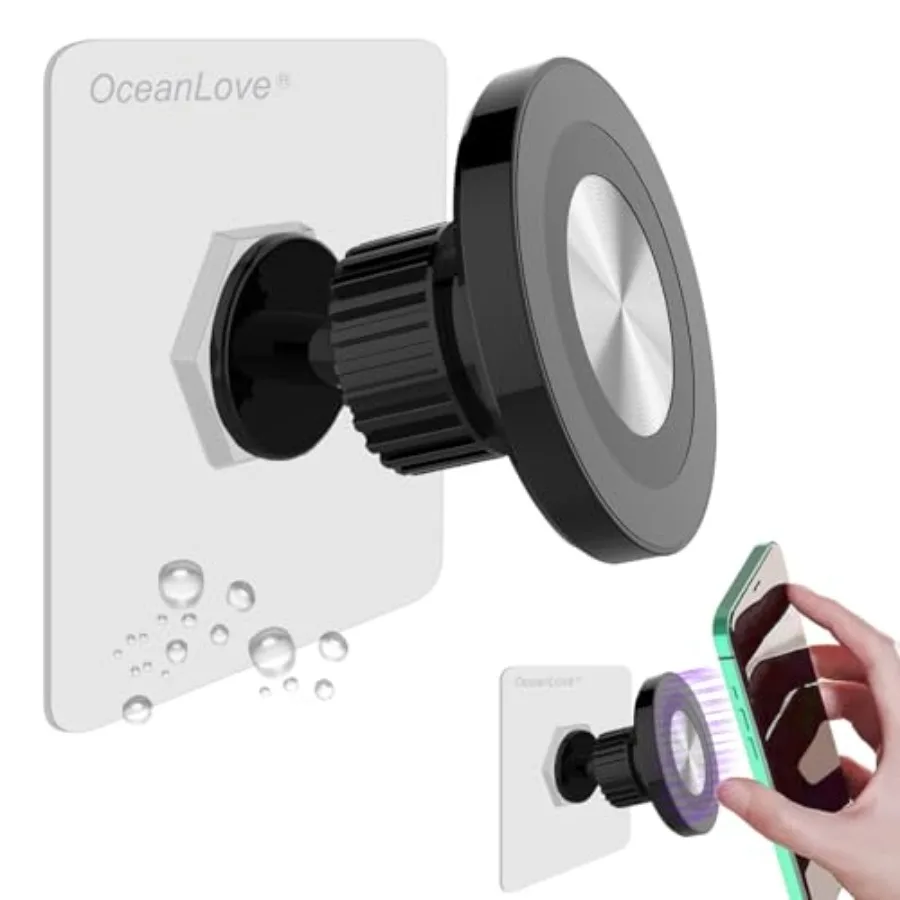 for MagSafe Wall Mount Magnetic Phone Holder, Self-Adhesive, 360 Rotatable, Waterproof, Compatible with iPhone 17/16/15/14/13/1
for MagSafe Wall Mount Magnetic Phone Holder, Self-Adhesive, 360 Rotatable, Waterproof, Compatible with iPhone 17/16/15/14/13/1