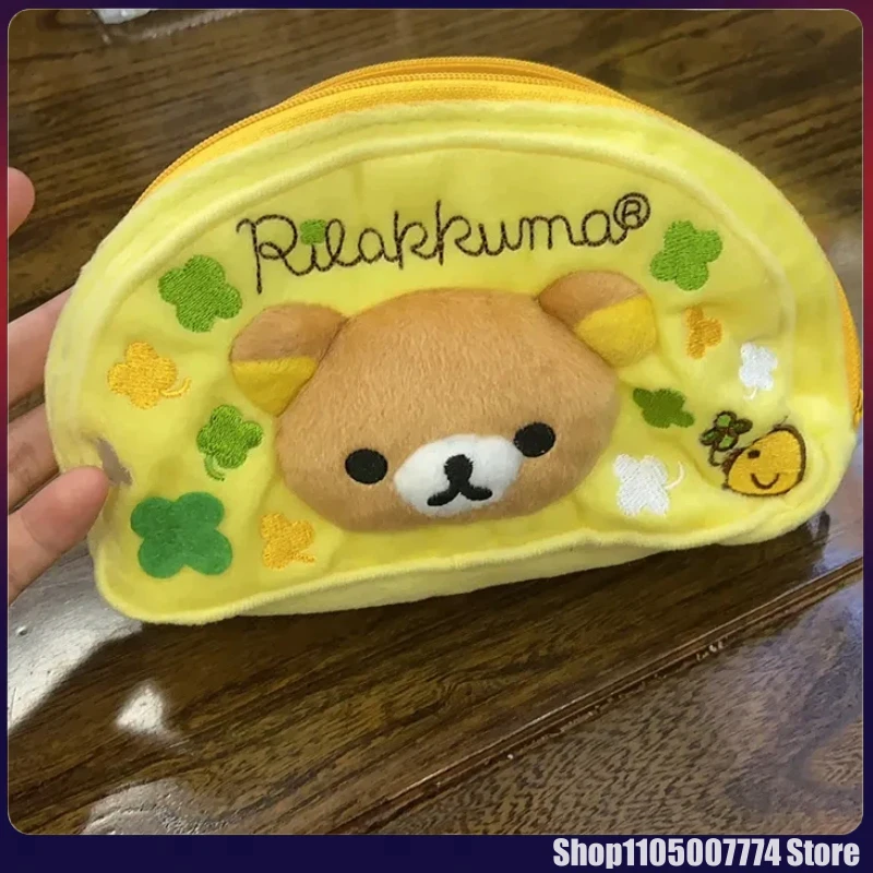 Kawaii Rilakkuma Bear Clover Pencil Case Cartoon Cute High Capacity Cosmetic Storage Bag Cartoon Anime Periphery Girl'S Gift
Kawaii Rilakkuma Bear Clover Pencil Case Cartoon Cute High Capacity Cosmetic Storage Bag Cartoon Anime Periphery Girl'S Gift