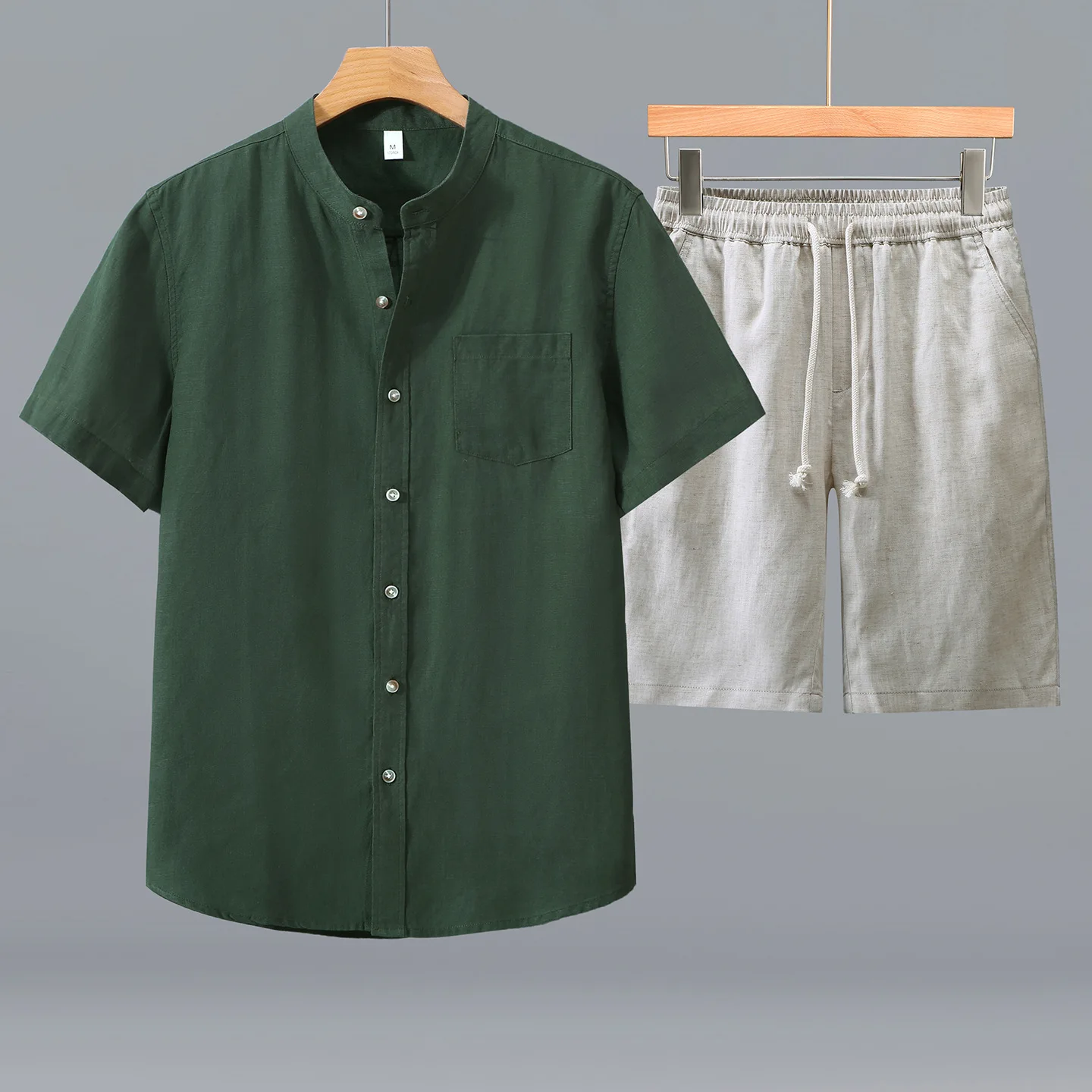 Summer Thin Breathable Casual Shirt Set Men's Short Sleeve Linen Rayon Shirt Old Money Trend Loose Fit Comfortable Lightweight
Summer Thin Breathable Casual Shirt Set Men's Short Sleeve Linen Rayon Shirt Old Money Trend Loose Fit Comfortable Lightweight