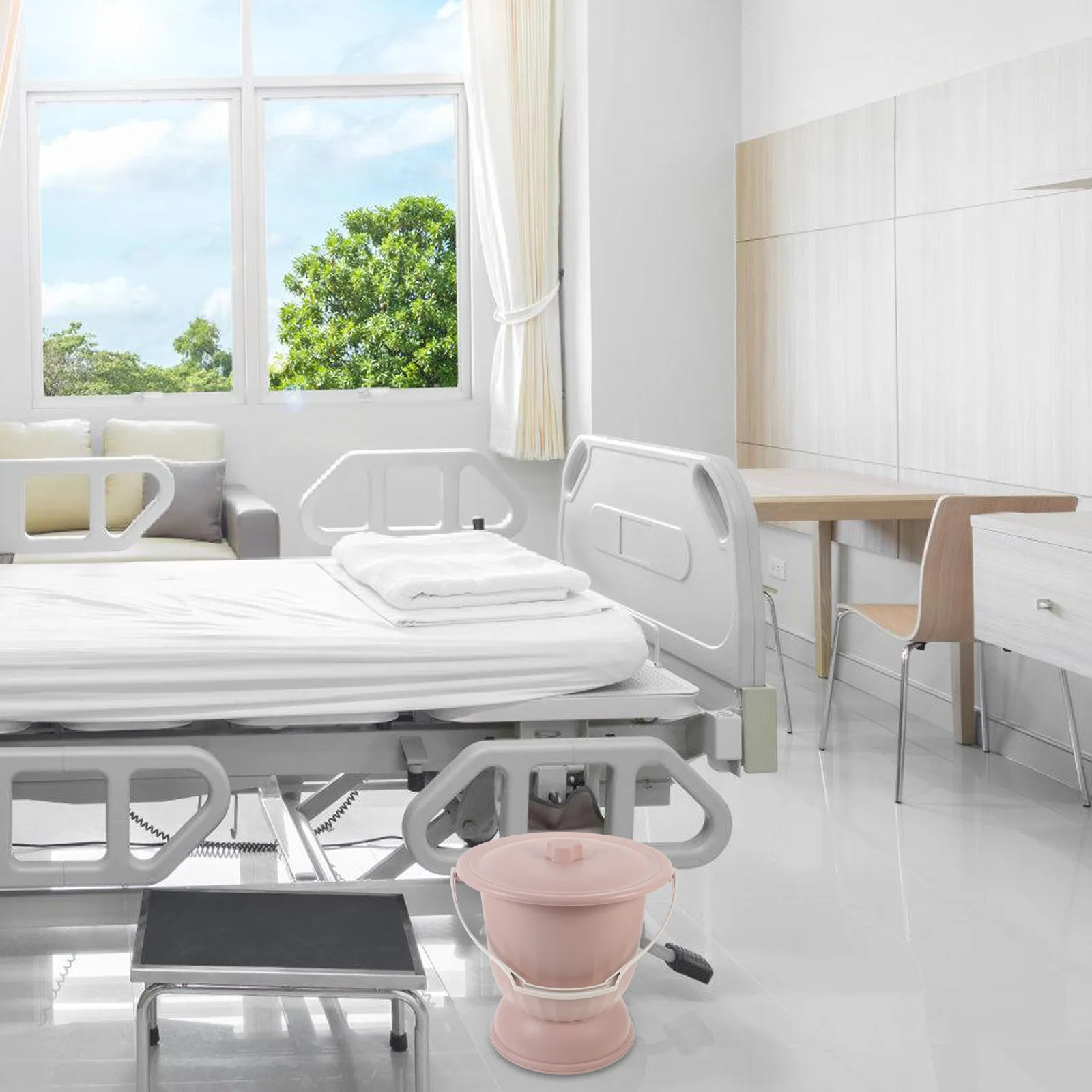 Portable Chamber Pot Urine Bucket with Lid PP Material Non-Skid Bottom Odor Proof Lightweight for Elderly Pregnant Disabled Home
Portable Chamber Pot Urine Bucket with Lid PP Material Non-Skid Bottom Odor Proof Lightweight for Elderly Pregnant Disabled Home