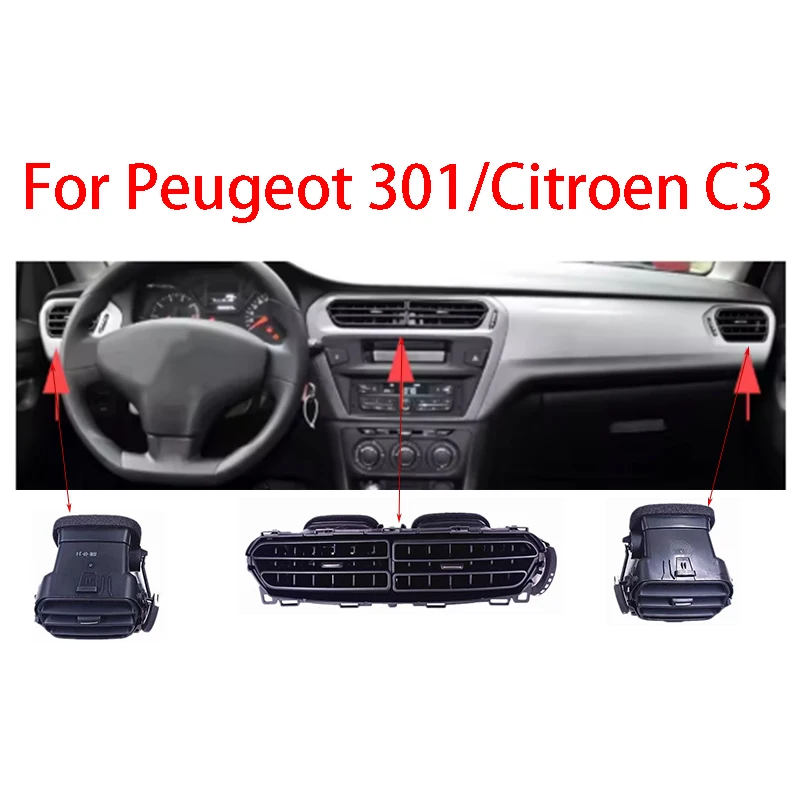 Car Front Central Air Outlet For Peugeot 301/ Citroen C3 AC Vent Air Outlet Interior Accessories
Car Front Central Air Outlet For Peugeot 301/ Citroen C3 AC Vent Air Outlet Interior Accessories