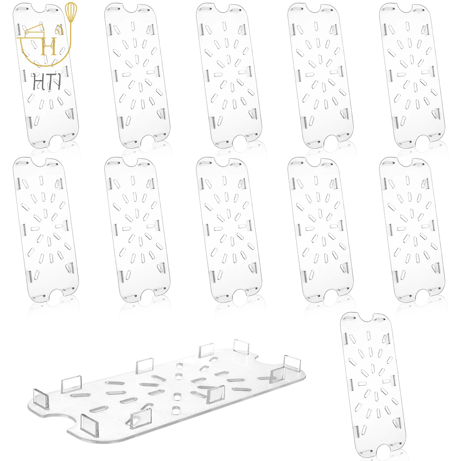 12 PCS Plastic Drain Shelf For 1/3 Size Food Pan Clear Plastic Grate Acrylic Food Drain Trays Plastic Drain Pan Clear Drain Tray
12 PCS Plastic Drain Shelf For 1/3 Size Food Pan Clear Plastic Grate Acrylic Food Drain Trays Plastic Drain Pan Clear Drain Tray