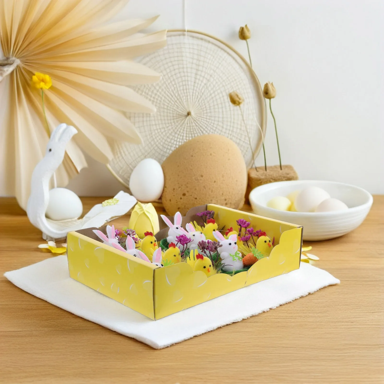 12Pcs Mini Easter Chicks Soft Animal Figures for Basket Filler Party Decoration Garden Ornaments Holiday Mini Animal Model
12Pcs Mini Easter Chicks Soft Animal Figures for Basket Filler Party Decoration Garden Ornaments Holiday Mini Animal Model