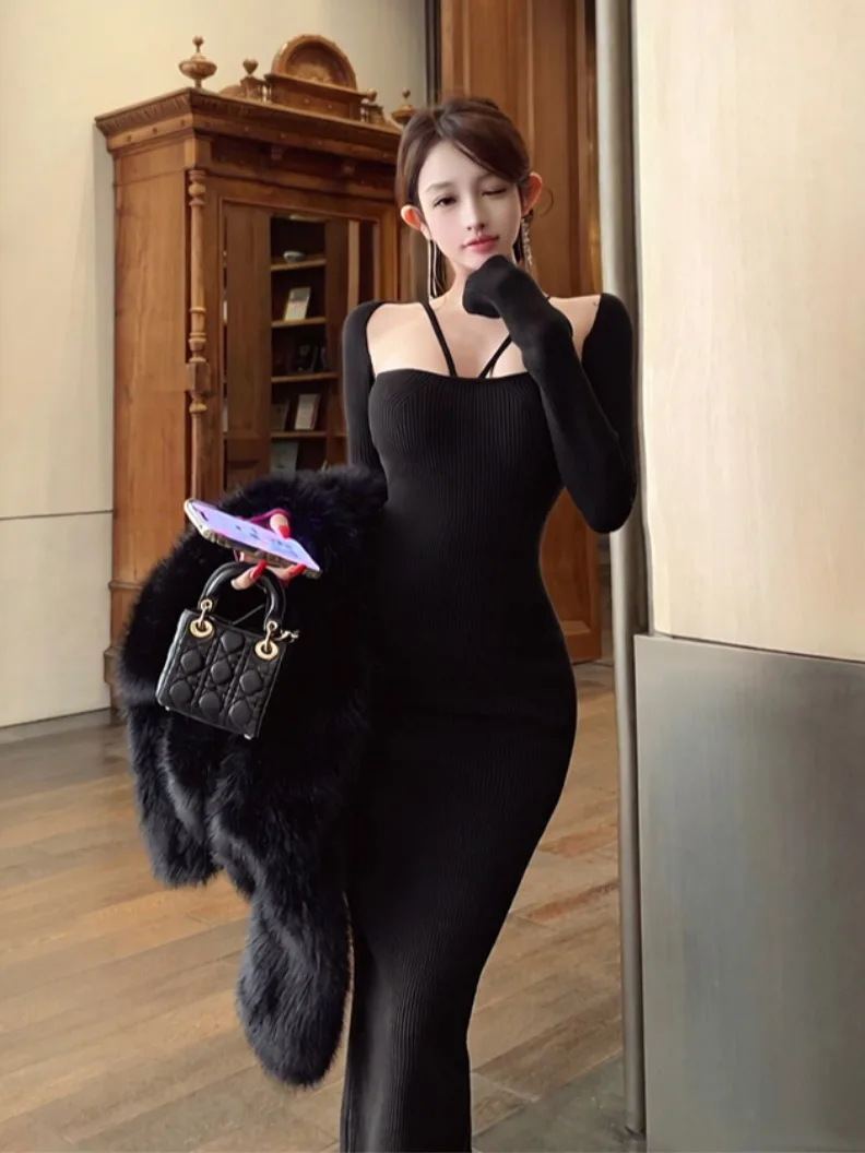 Sexy Purple Long Sve Knitted Dr Women's Slim Fit Base Layer Slimming Personali Long Skirt Soft Knitted Garment for La...
Sexy Purple Long Sve Knitted Dr Women's Slim Fit Base Layer Slimming Personali Long Skirt Soft Knitted Garment for La...