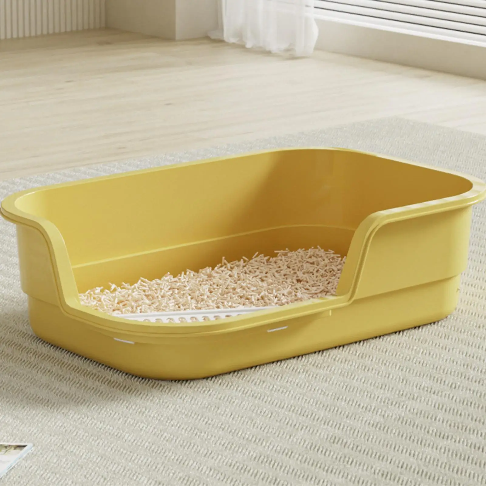Large Litter Box Semi-Enclosed Easy Clean with Scoop Open Top Semi Enclosed Litter Box for Cleaning Odor Control Indoor Office
Large Litter Box Semi-Enclosed Easy Clean with Scoop Open Top Semi Enclosed Litter Box for Cleaning Odor Control Indoor Office