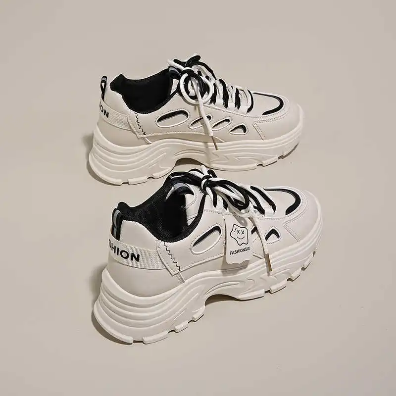 Lace-up Legitimate Leather Women's Black Boot Walking Silver Flat Shoes Women's White Sneakers Sport 2025 Aestthic Snaeaker
Lace-up Legitimate Leather Women's Black Boot Walking Silver Flat Shoes Women's White Sneakers Sport 2025 Aestthic Snaeaker