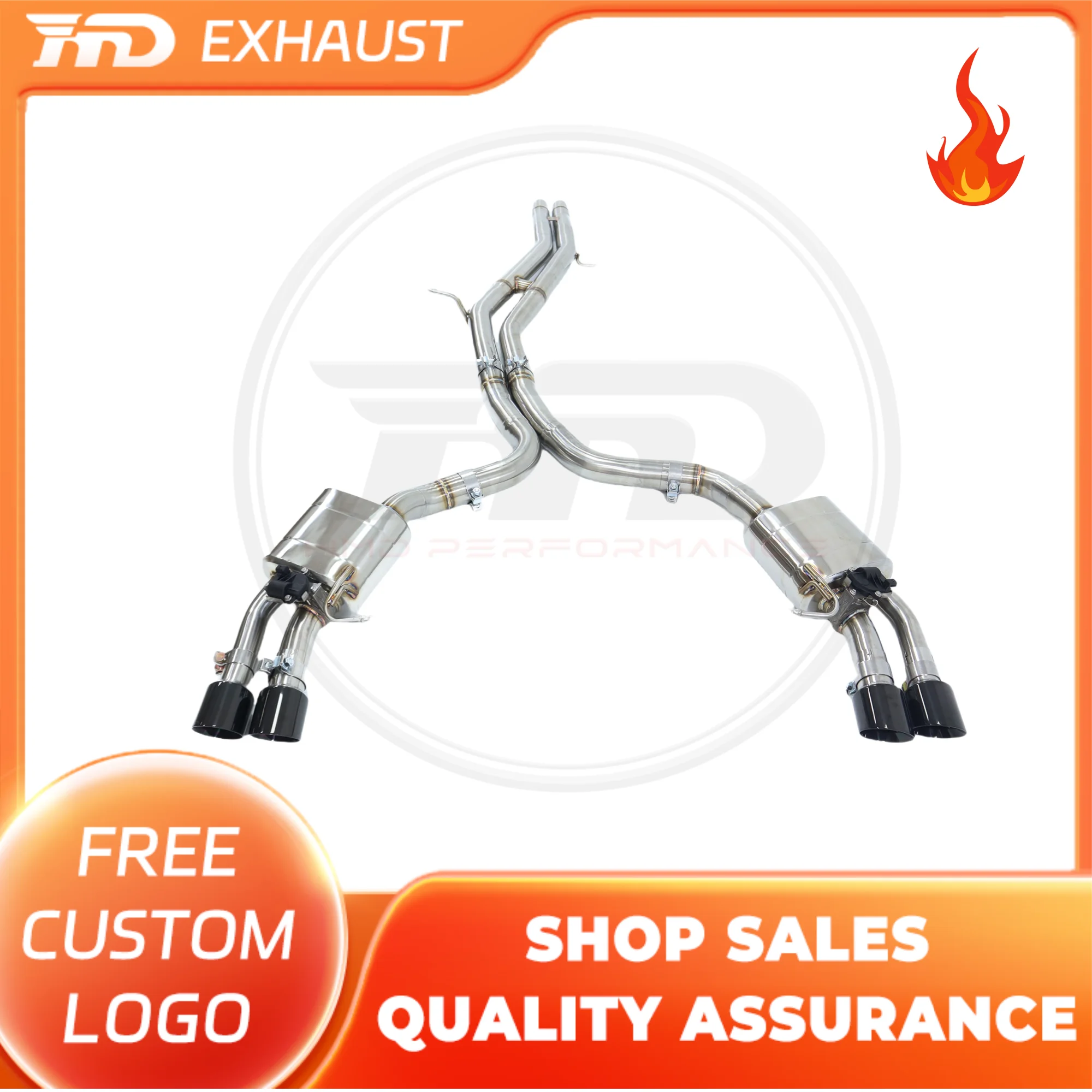 HMD Hot sale SS304 Exhaust System Performance Catback Exhaust for Audi S5 B9 with Valve and Black Tips
HMD Hot sale SS304 Exhaust System Performance Catback Exhaust for Audi S5 B9 with Valve and Black Tips