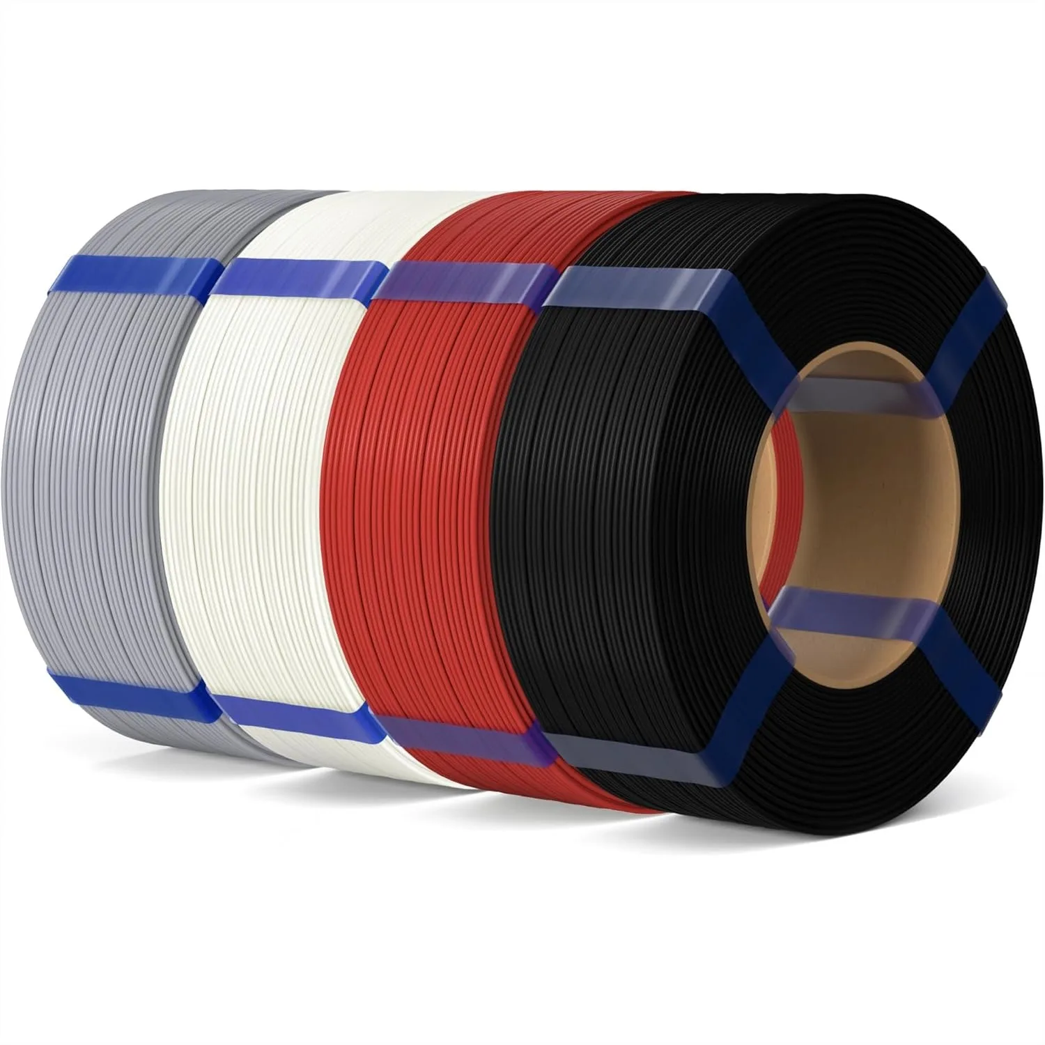 PLA Basic Refill Filament 1.75mm Bundle 4KG, 3D Printer Filament No Spool for Reusable Spool Refilling, Dimensional Accuracy
PLA Basic Refill Filament 1.75mm Bundle 4KG, 3D Printer Filament No Spool for Reusable Spool Refilling, Dimensional Accuracy