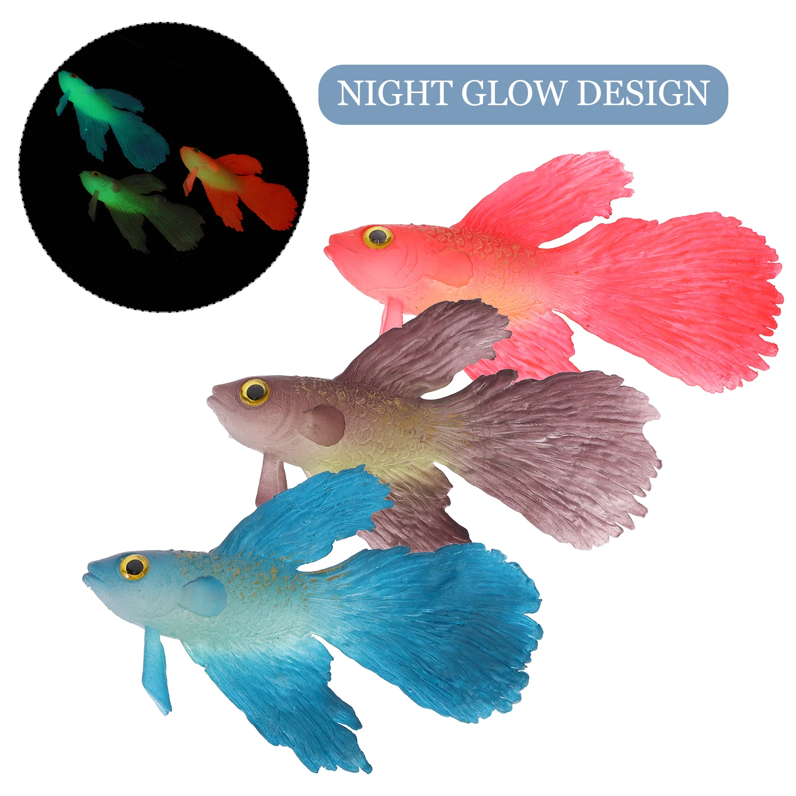3Pcs Realistic Goldfish Decor Fake Fish Tank Aquarium Silica Gel L scape Lovely Figure Compact Decorative Glow Home Office Pet
3Pcs Realistic Goldfish Decor Fake Fish Tank Aquarium Silica Gel L scape Lovely Figure Compact Decorative Glow Home Office Pet