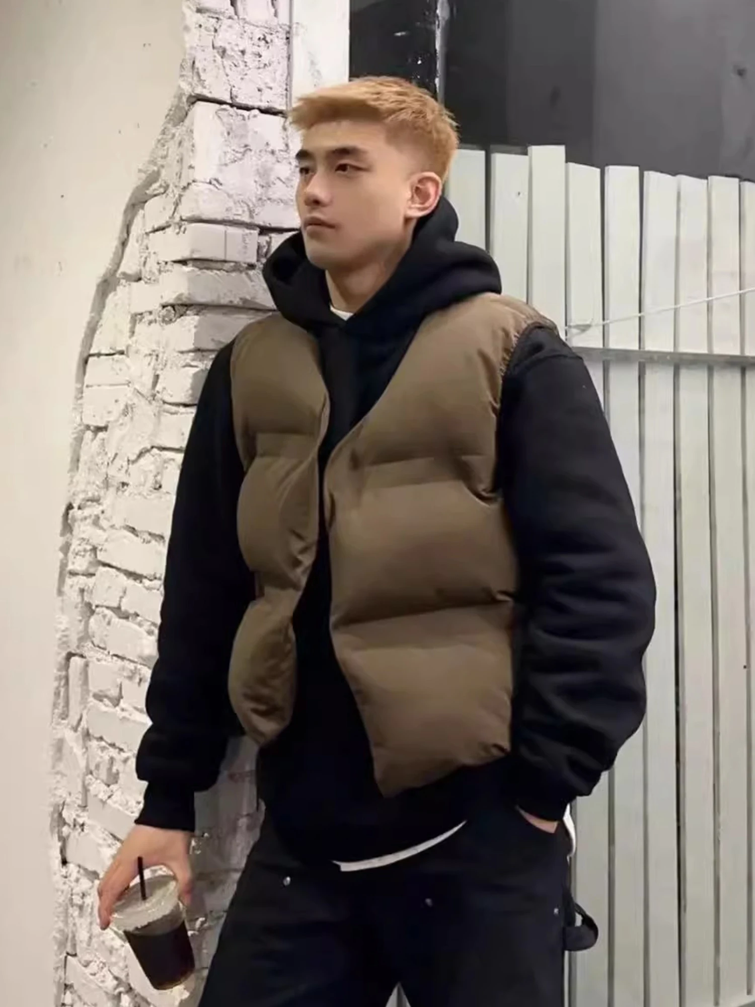 Kanye American High Street Double-Sided Cotton Vest Thi Warm Men's Spring Autumn Seasonal Wear Loose Fit Youth Trend
Kanye American High Street Double-Sided Cotton Vest Thi Warm Men's Spring Autumn Seasonal Wear Loose Fit Youth Trend