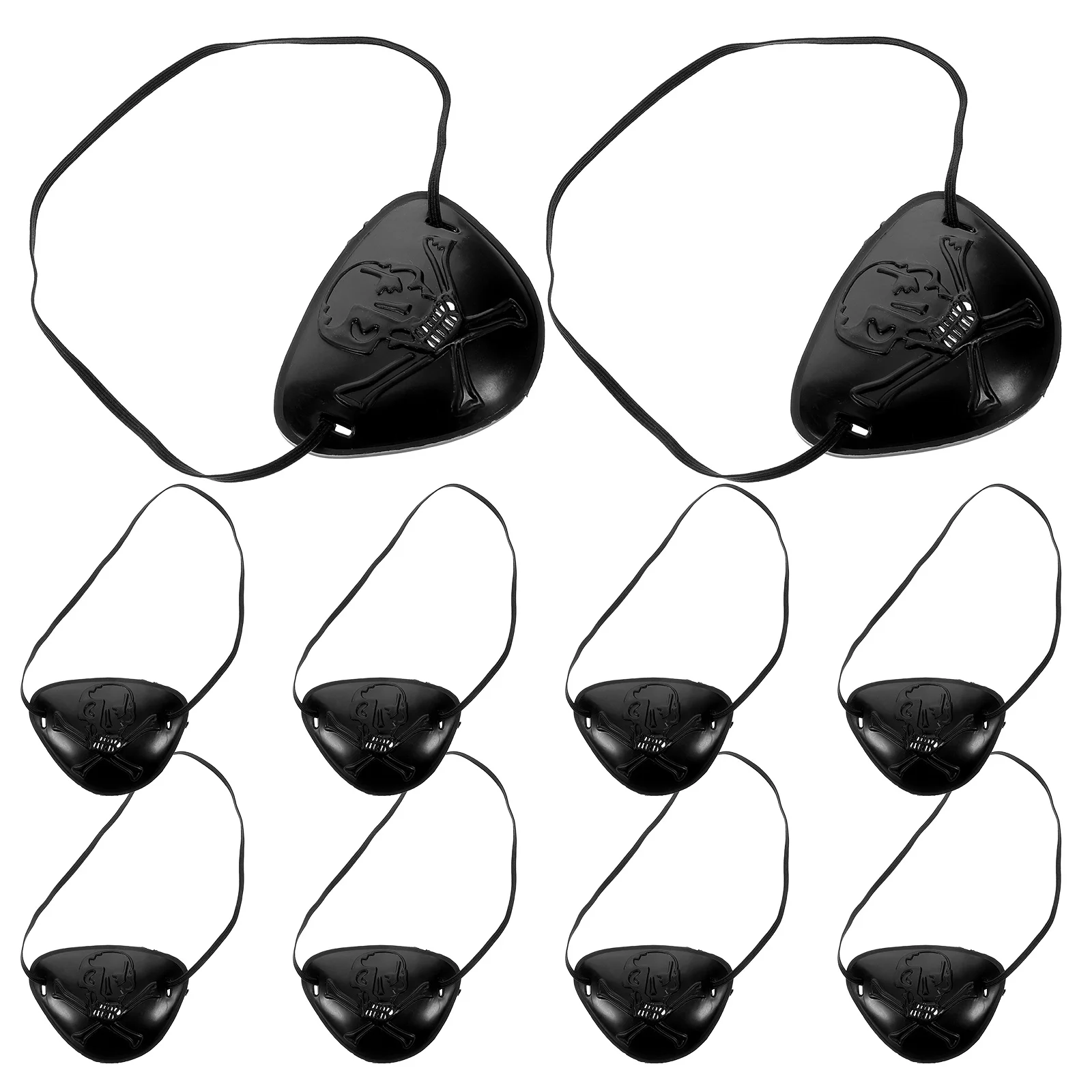 10Pcs Pirate Eye Patch Skull Black Plastic Comfortable Adjustable Halloween Party Cosplay Accessories for Adults Kids
10Pcs Pirate Eye Patch Skull Black Plastic Comfortable Adjustable Halloween Party Cosplay Accessories for Adults Kids