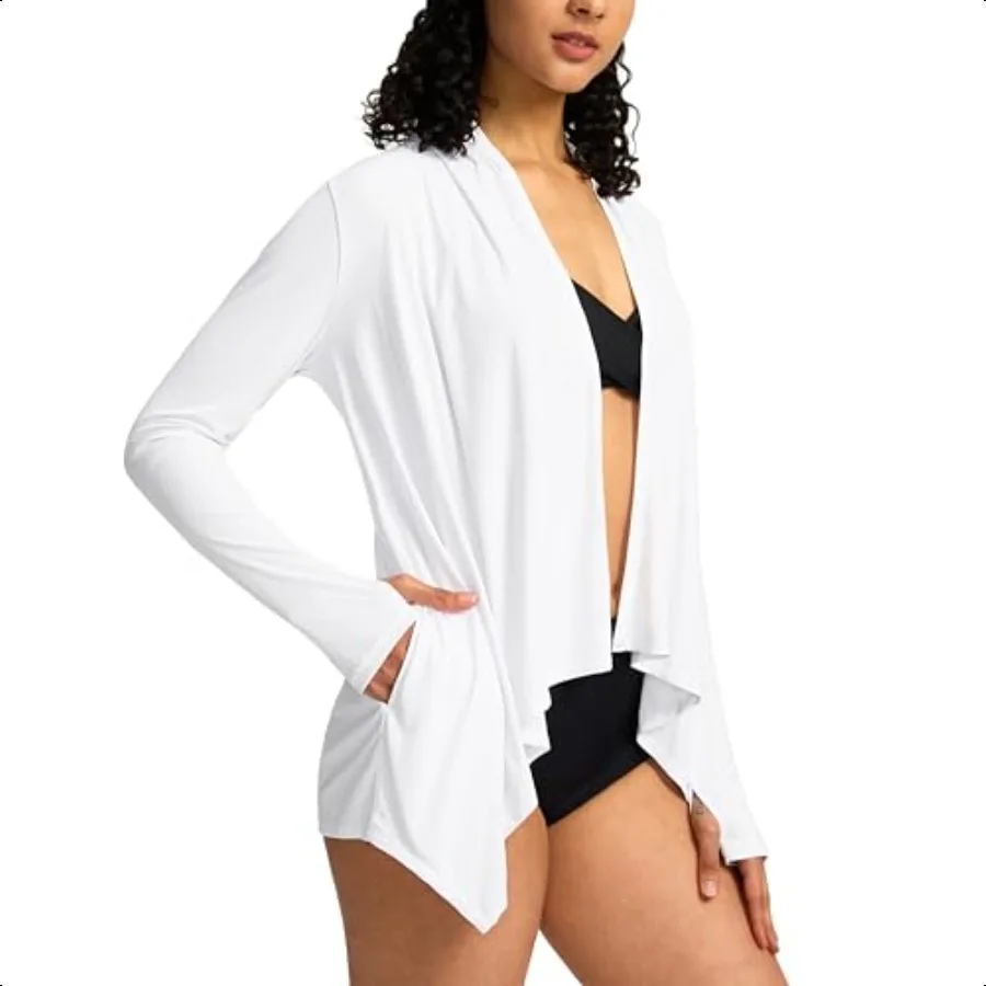 SANTINY UPF50+ Sun Shirt for Women Long Sleeve SPF UV Sun Protection Shirts Lightweight Cardigan with Pockets Swim Cover Up
SANTINY UPF50+ Sun Shirt for Women Long Sleeve SPF UV Sun Protection Shirts Lightweight Cardigan with Pockets Swim Cover Up