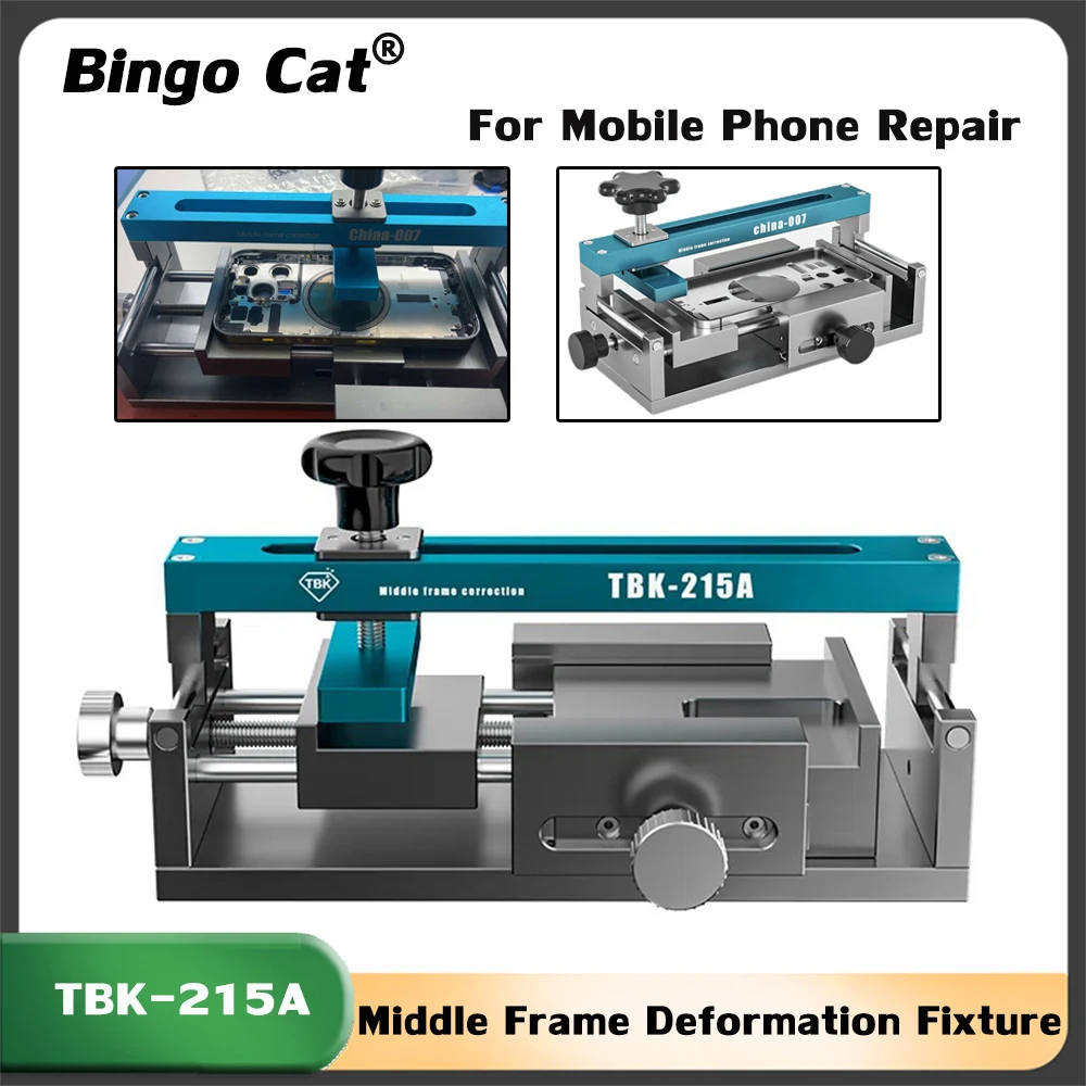 TBK-215A Mobile Phone Middle Frame Corrector Deformation Fixture For Cell Phone LCD Housing Frame Bending Correction Repair Tool
TBK-215A Mobile Phone Middle Frame Corrector Deformation Fixture For Cell Phone LCD Housing Frame Bending Correction Repair Tool