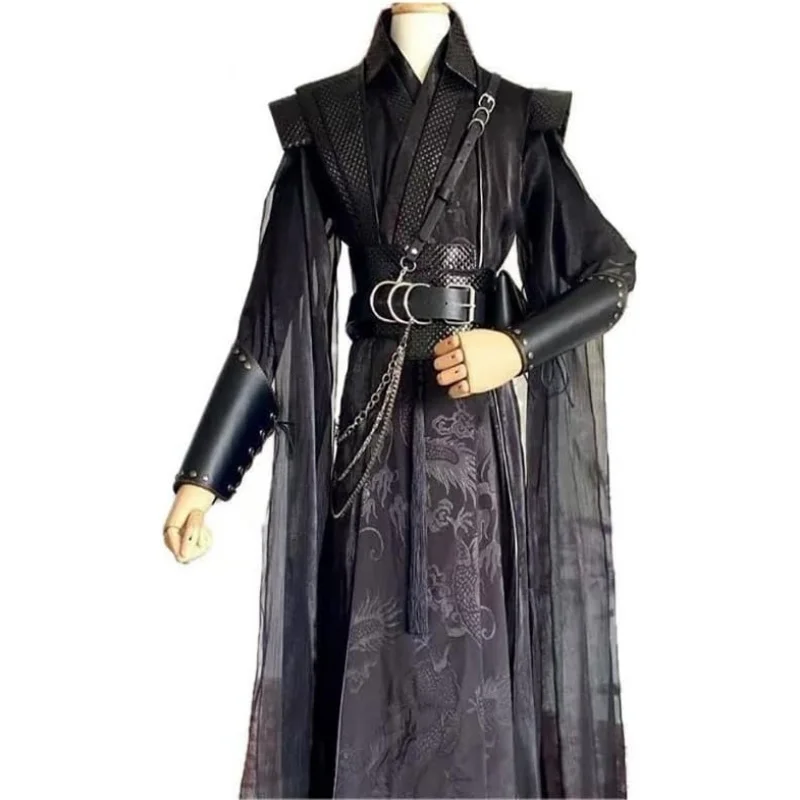 Male Halloween Carnival Cosplay Costume Adult Chinese Vintage Hanfu Black Sets Gothic Party Outfit For Women
Male Halloween Carnival Cosplay Costume Adult Chinese Vintage Hanfu Black Sets Gothic Party Outfit For Women