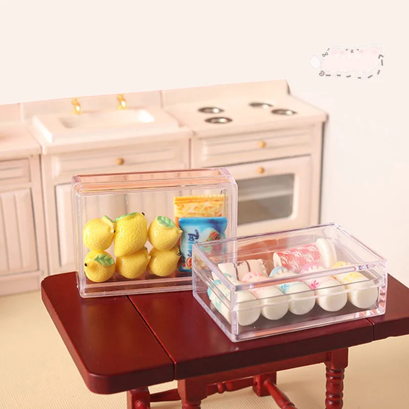 1/12 Dollhouse Transparent Storage Box Doll House Mini Plastic Storage Case Dollhouse Home Decoration Accessories
1/12 Dollhouse Transparent Storage Box Doll House Mini Plastic Storage Case Dollhouse Home Decoration Accessories