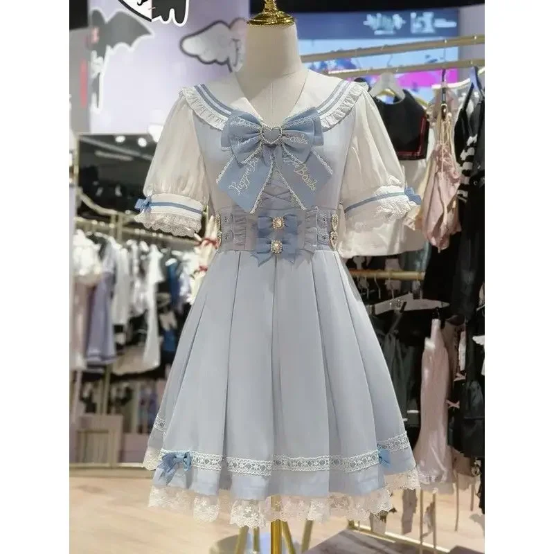 Lolita Sweet Dress Sweet Cute Kawaii Y2k Mini Dress Casual Fashion Cosplay Jk Dress Hot Girls Chic Japanese Style
Lolita Sweet Dress Sweet Cute Kawaii Y2k Mini Dress Casual Fashion Cosplay Jk Dress Hot Girls Chic Japanese Style