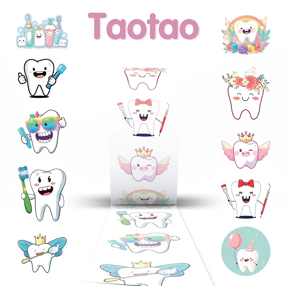 500pcs Cute Funny Tooth Dental Care Stickers Roll Cartoon Aesthetic Decals for Kid Reward Toy Gift DIY Laptop Car Kawaii Sticker
500pcs Cute Funny Tooth Dental Care Stickers Roll Cartoon Aesthetic Decals for Kid Reward Toy Gift DIY Laptop Car Kawaii Sticker
