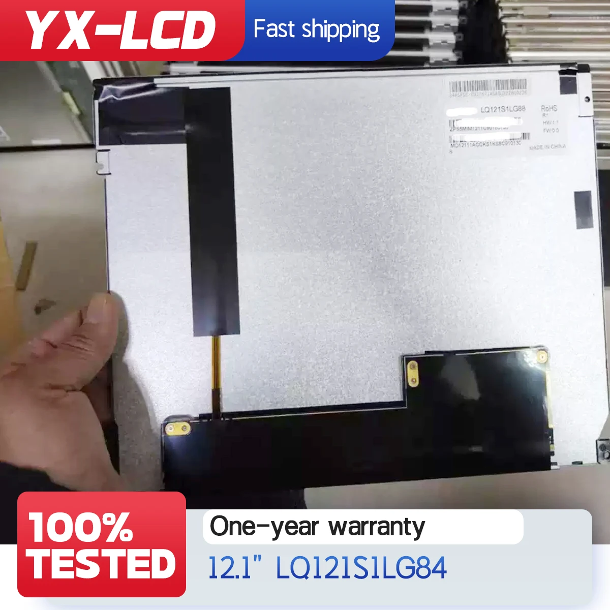 12,1-дюймовый промышленный ЖК-дисплей LQ121S1LG81 LQ121S1LG84 LQ121S1LG88 M121MNS1 M121GNS3
12,1-дюймовый промышленный ЖК-дисплей LQ121S1LG81 LQ121S1LG84 LQ121S1LG88 M121MNS1 M121GNS3