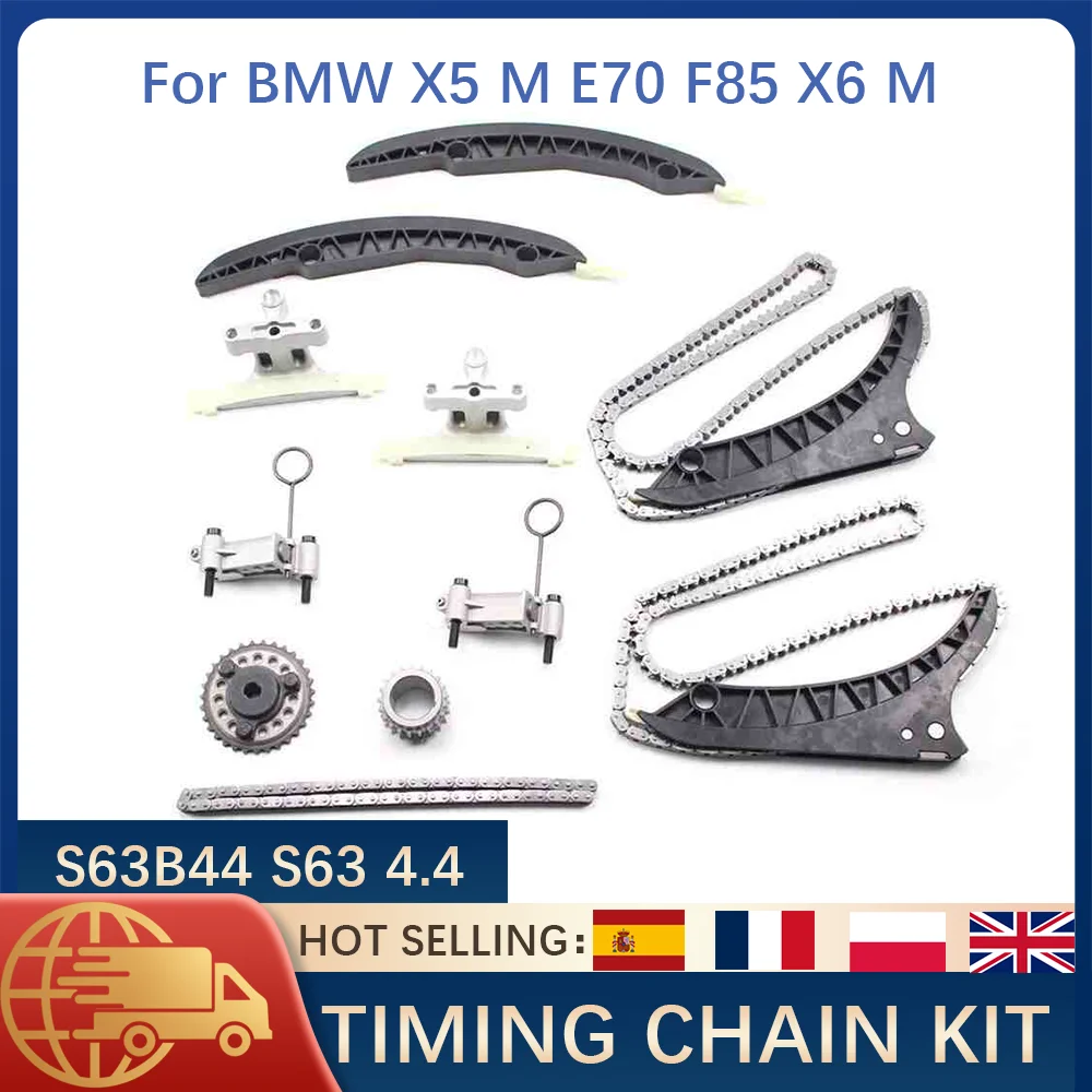 Timing Chain Kit For BMW X5M E70 F85 X6M E71 F86 M5 M6 S63B44 S63 4.4L V8 Engine Repair Replace OE Auto Parts
Timing Chain Kit For BMW X5M E70 F85 X6M E71 F86 M5 M6 S63B44 S63 4.4L V8 Engine Repair Replace OE Auto Parts