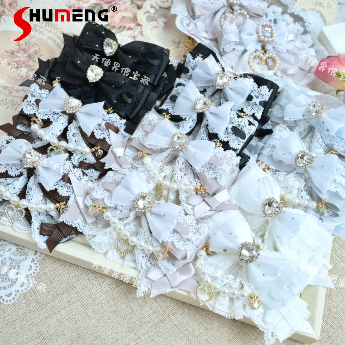 Japanese Mines Style Mass-produced Subculture Handmade Hair Accessories Rhinestone Bow Headwear Hairpin Lolita Girl's Hair Clips
Japanese Mines Style Mass-produced Subculture Handmade Hair Accessories Rhinestone Bow Headwear Hairpin Lolita Girl's Hair Clips