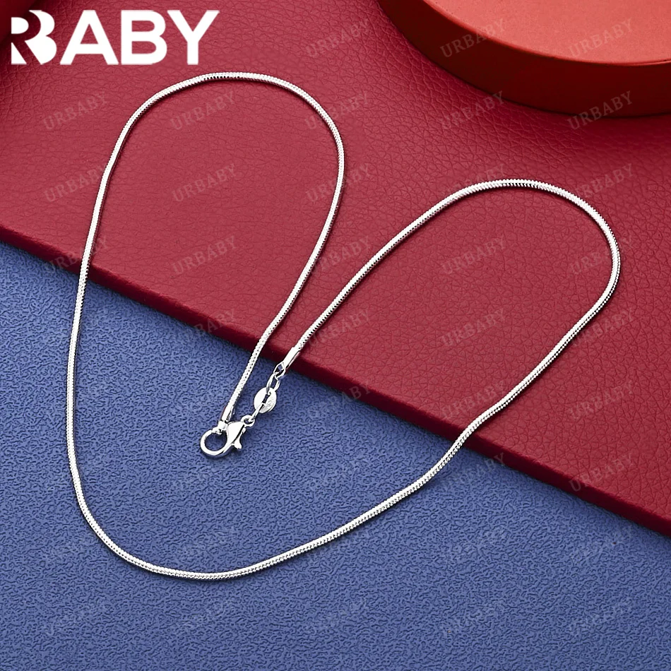 URBABY 925 Sterling Silver 40-75cm 2mm Chain Necklace Anniversary Gift Popular Wild Fashion Romantic Jewelry
URBABY 925 Sterling Silver 40-75cm 2mm Chain Necklace Anniversary Gift Popular Wild Fashion Romantic Jewelry