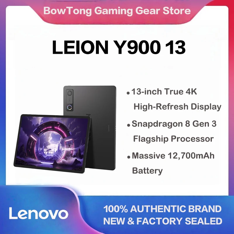 Lenovo Legion Y900 New 13 Inch AI Gaming Tablet Dimensity 9500s High Refresh 4K Screen Long Battery Life Entertainment Pad
Lenovo Legion Y900 New 13 Inch AI Gaming Tablet Dimensity 9500s High Refresh 4K Screen Long Battery Life Entertainment Pad