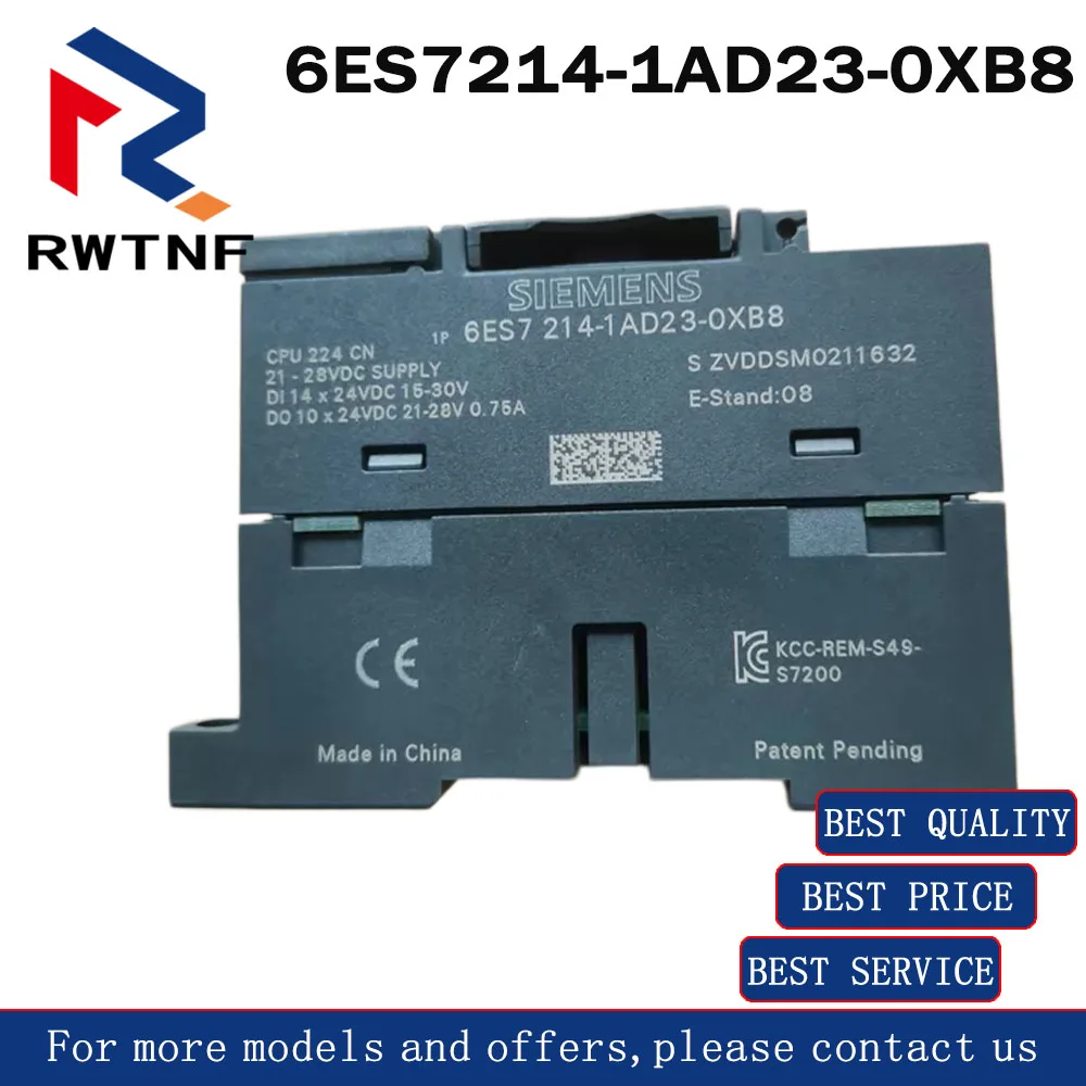 Brand New Genuine 6ES7214-1AD23-0XB8 SIEMENS PLC S7-200 CPU224 Relay Module,100% original warehouse stock
Brand New Genuine 6ES7214-1AD23-0XB8 SIEMENS PLC S7-200 CPU224 Relay Module,100% original warehouse stock