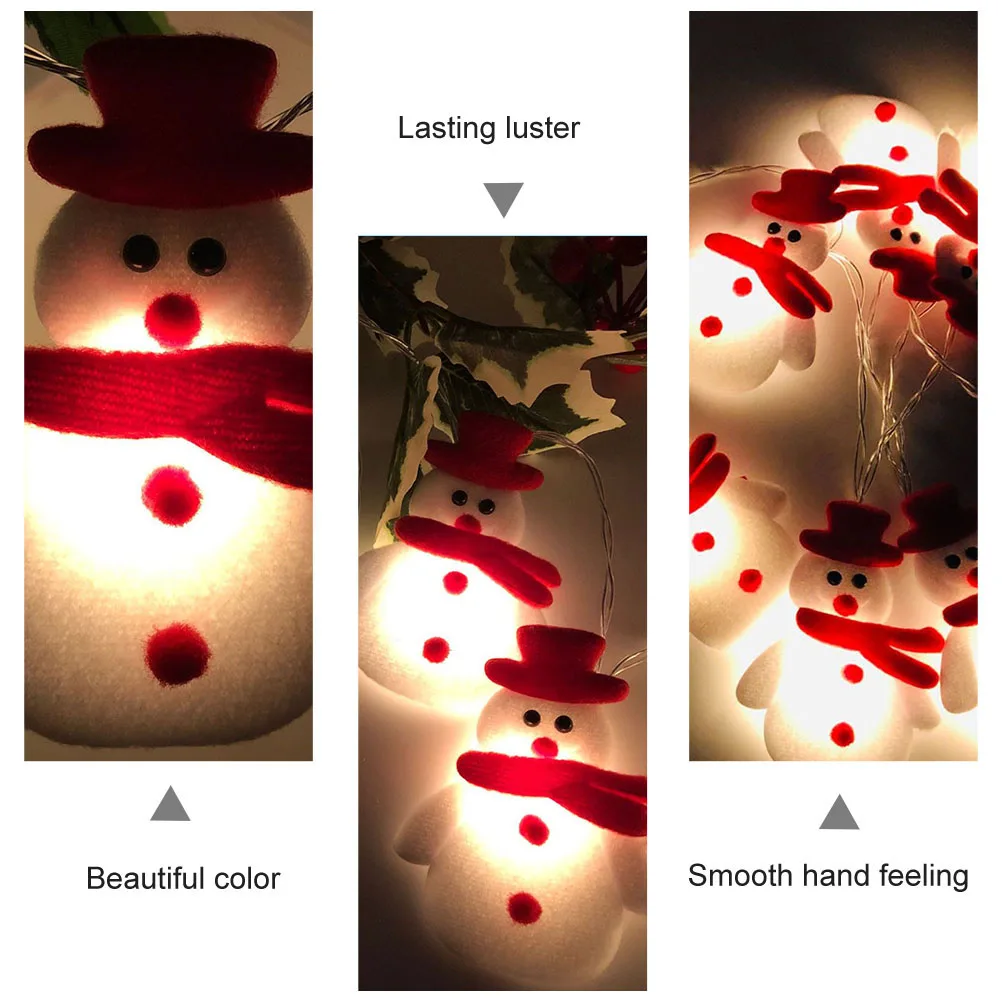 Decorate Christmas Snowman String Lights Decorations Ornaments Lamp Beads Winter
Decorate Christmas Snowman String Lights Decorations Ornaments Lamp Beads Winter