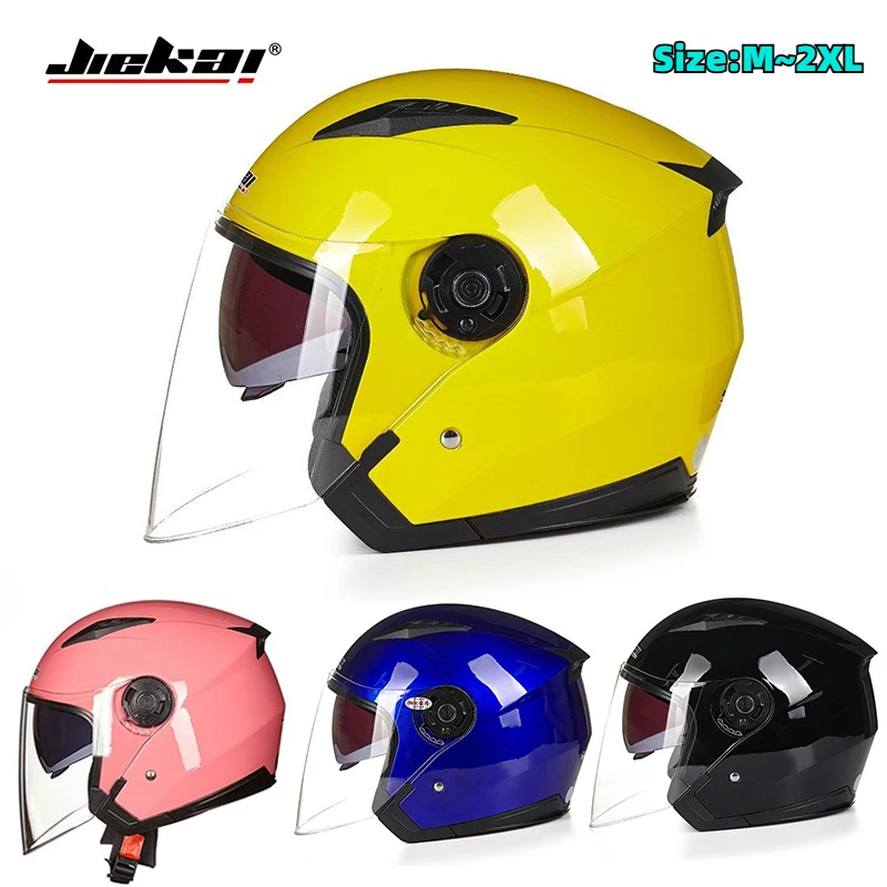 Electric pedal helmet with dual lenses for men and women, half helmet colorful and cute safety electric motorcycle helmet
Electric pedal helmet with dual lenses for men and women, half helmet colorful and cute safety electric motorcycle helmet