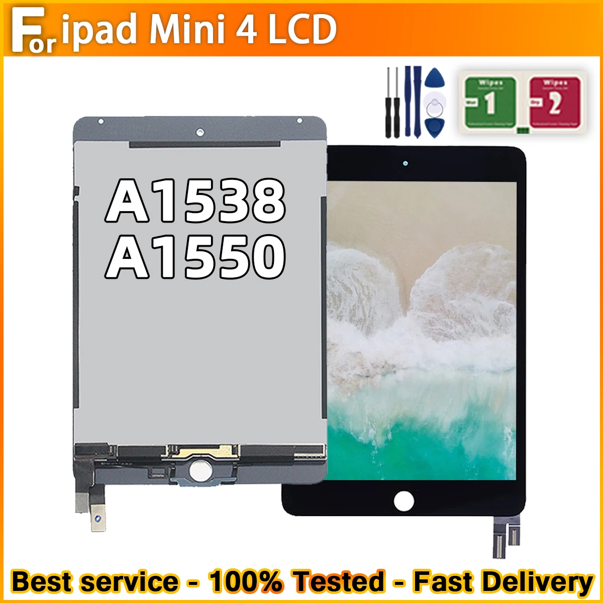 Tested LCD For Apple iPad Mini 4 A1538 A1550 LCD Display Touch Screen Digitizer Assembly Replacement For Mini 4 A1538 A1550
Tested LCD For Apple iPad Mini 4 A1538 A1550 LCD Display Touch Screen Digitizer Assembly Replacement For Mini 4 A1538 A1550