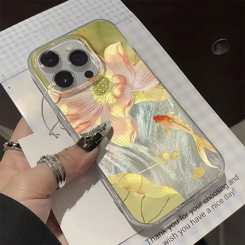 Красочный чехол для телефона Golden Lotus Koi для Xiaomi Mi 11 Lite 5G NE Poco X6 X3 X5 M6 Pro 4G, силиконовый жесткий чехол с перьями и марлей
Красочный чехол для телефона Golden Lotus Koi для Xiaomi Mi 11 Lite 5G NE Poco X6 X3 X5 M6 Pro 4G, силиконовый жесткий чехол с перьями и марлей