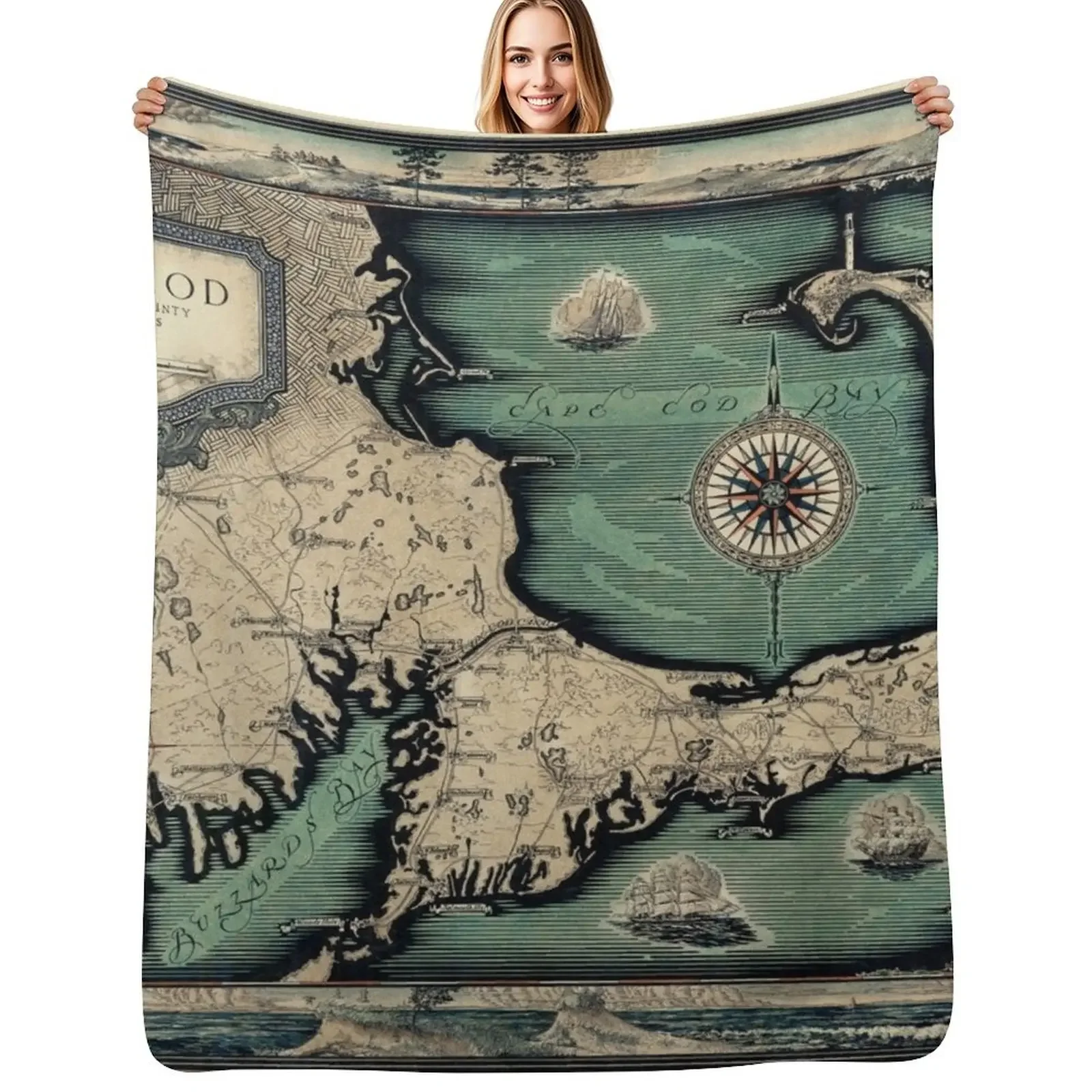 1931 Vintage Map. Cape Cod : Barnstable County Massachusetts Throw Blanket Plaid Bed Fashionable Blanket
1931 Vintage Map. Cape Cod : Barnstable County Massachusetts Throw Blanket Plaid Bed Fashionable Blanket