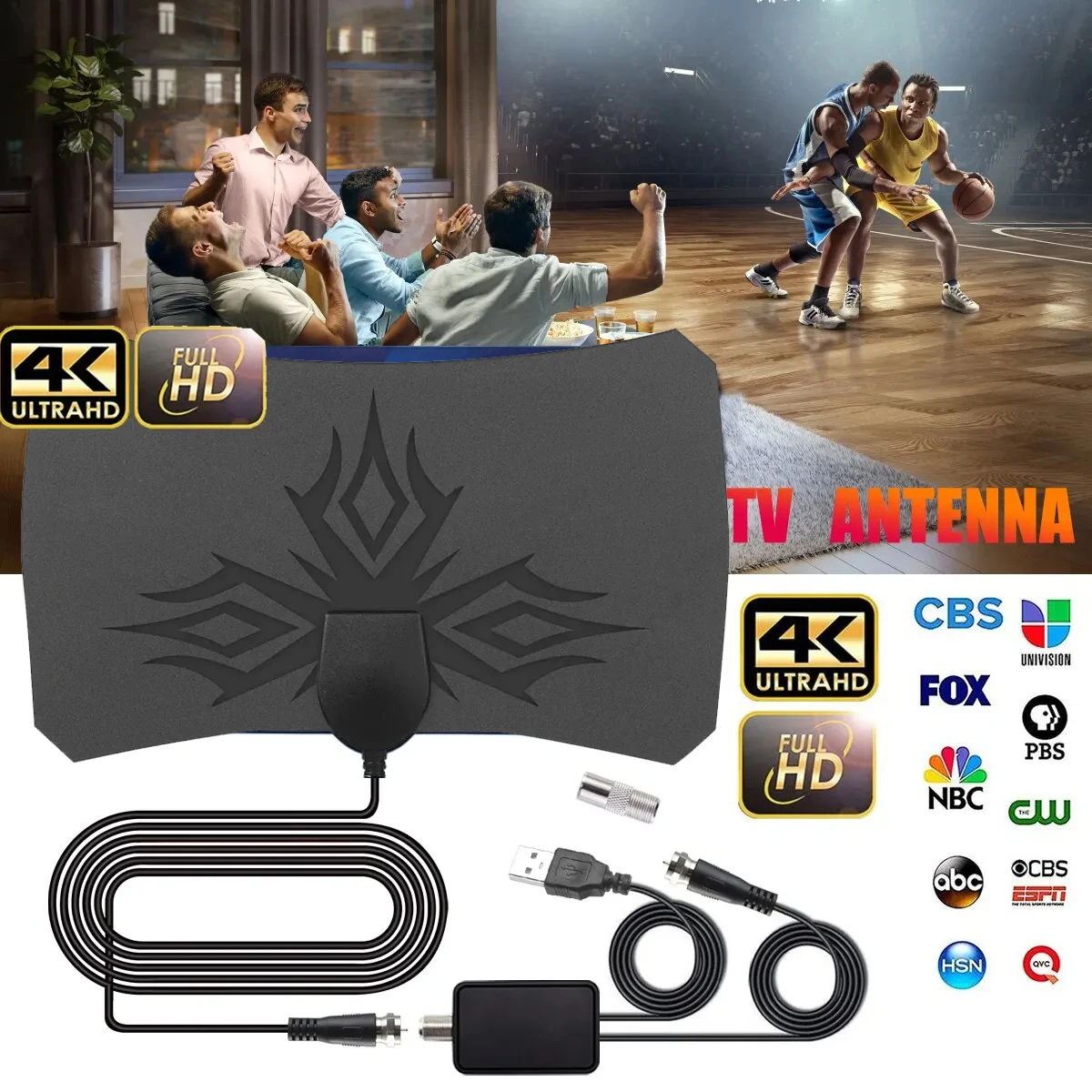 8K Digital TV Antenna For Football 5000Miles Free Programs LIVE HDTV Indoor Digital Amplified TV Antennas Car Antenna Smart TV
8K Digital TV Antenna For Football 5000Miles Free Programs LIVE HDTV Indoor Digital Amplified TV Antennas Car Antenna Smart TV