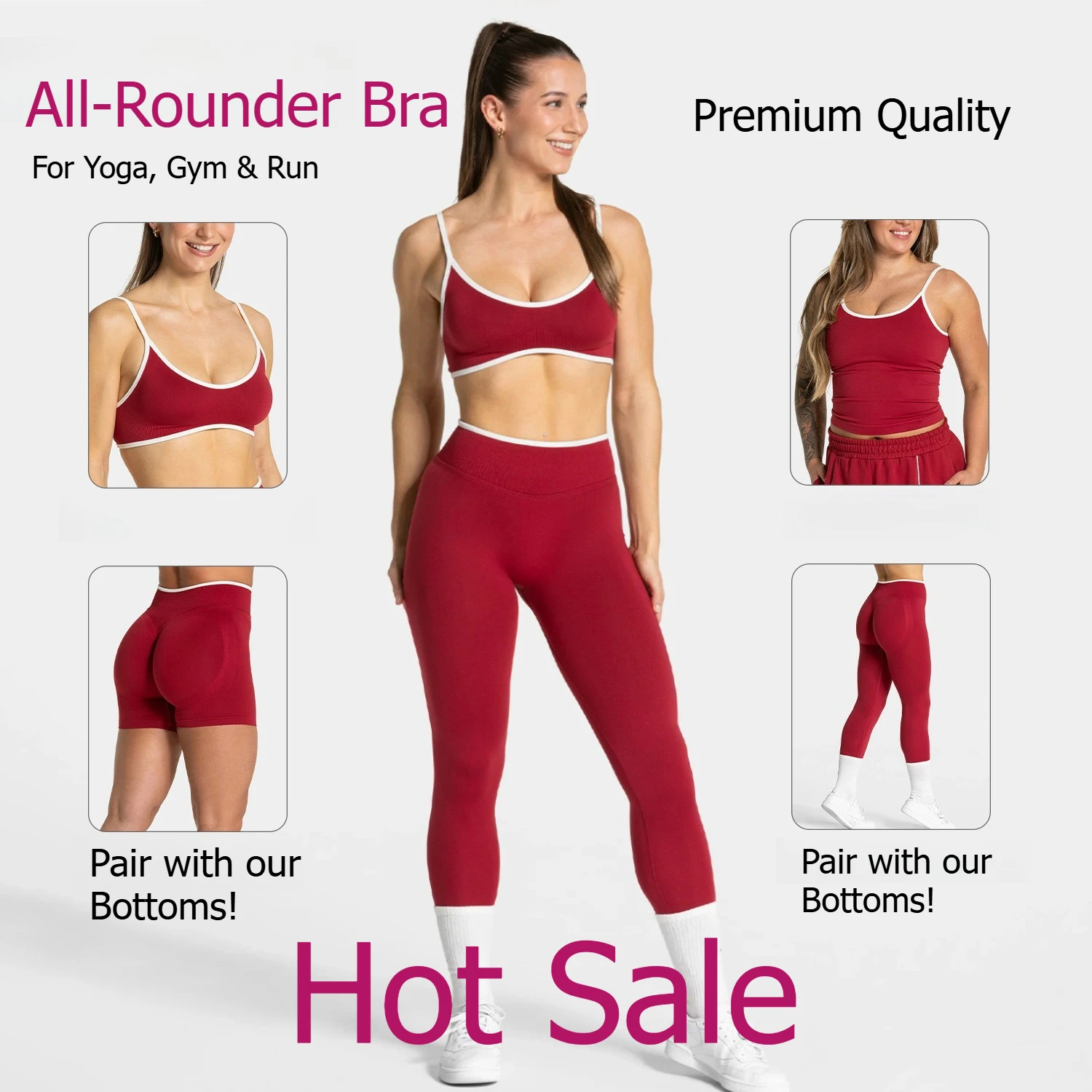 All-Season Contrast Color Yoga Set Women High Waisted Peach Butt Lifting Gym Workout Clothes Sportswear
All-Season Contrast Color Yoga Set Women High Waisted Peach Butt Lifting Gym Workout Clothes Sportswear