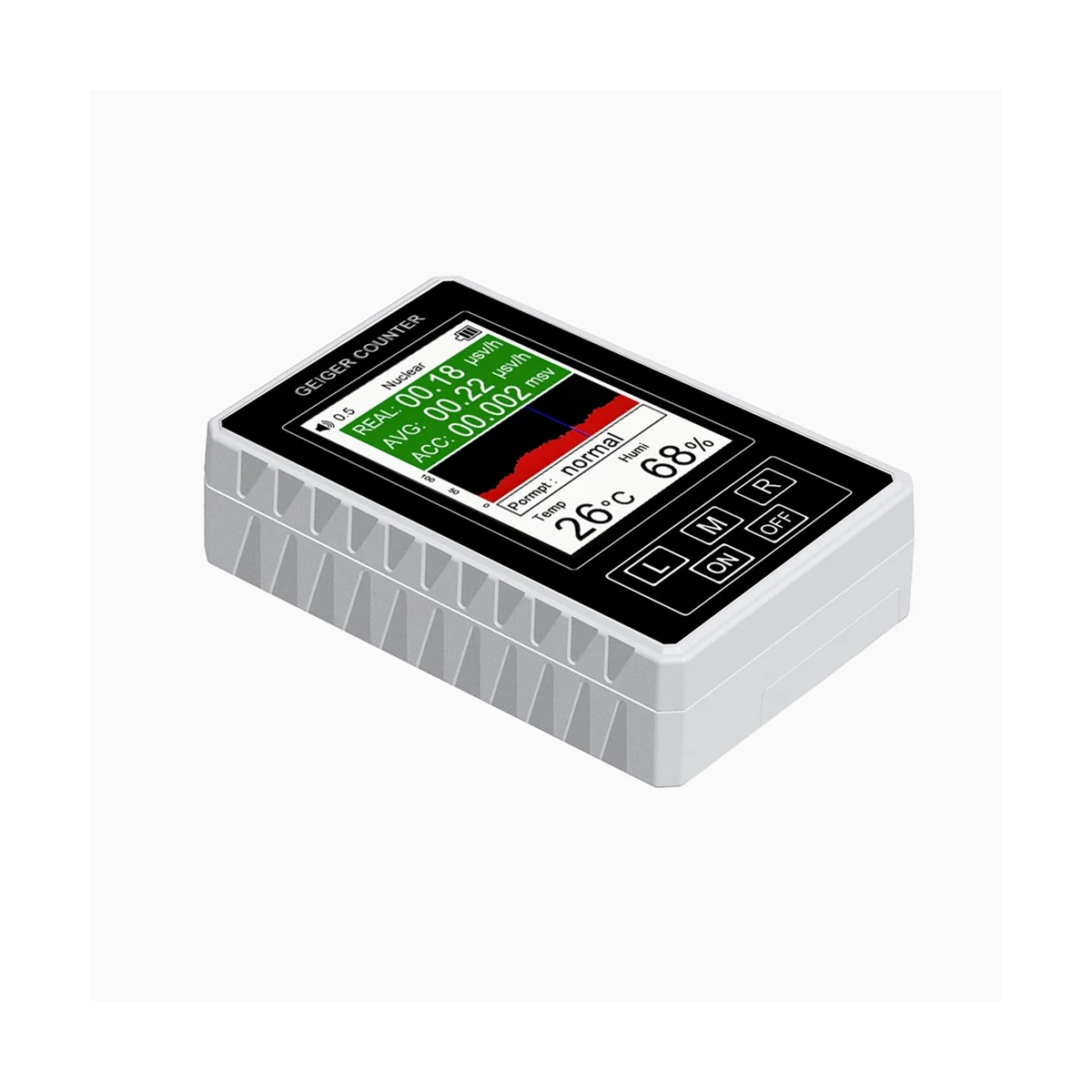 2Pcs Geiger Counter Nuclear Radiation Detector X-Ray γ-Ray β-Ray Detector Radioactive Tester XR-1 PRO White
2Pcs Geiger Counter Nuclear Radiation Detector X-Ray γ-Ray β-Ray Detector Radioactive Tester XR-1 PRO White