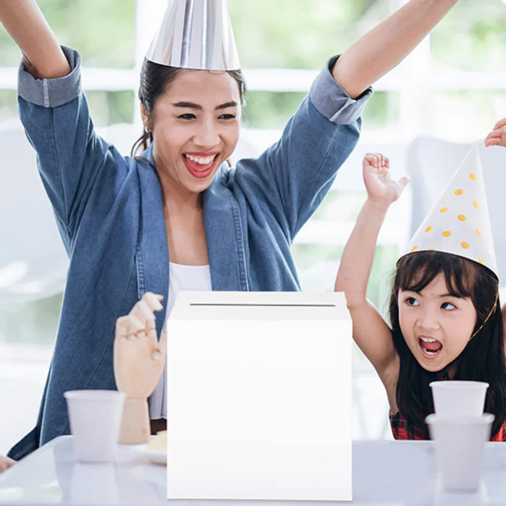 Storage Box White Black Wedding Card Box Cardboard Elegant Voting Card Box DIY Crafts Blessing Gift Card Box Home Decoration
Storage Box White Black Wedding Card Box Cardboard Elegant Voting Card Box DIY Crafts Blessing Gift Card Box Home Decoration