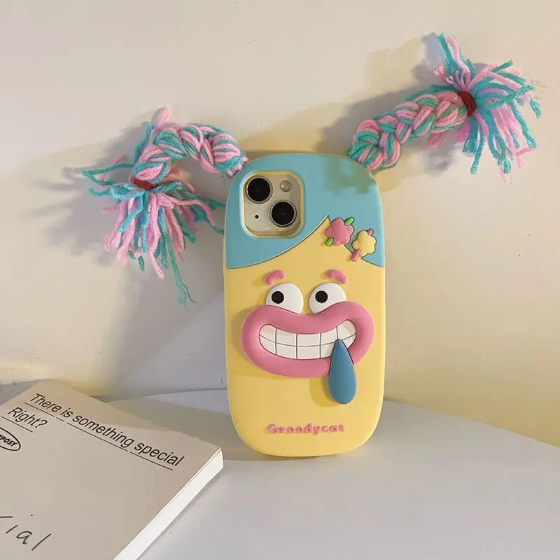 New Korean Style INS Creative Funny Girls Colorful Phone Case For iPhone 16 15 14 13 Pro Max Soft Protective Cover With Lanyard
New Korean Style INS Creative Funny Girls Colorful Phone Case For iPhone 16 15 14 13 Pro Max Soft Protective Cover With Lanyard