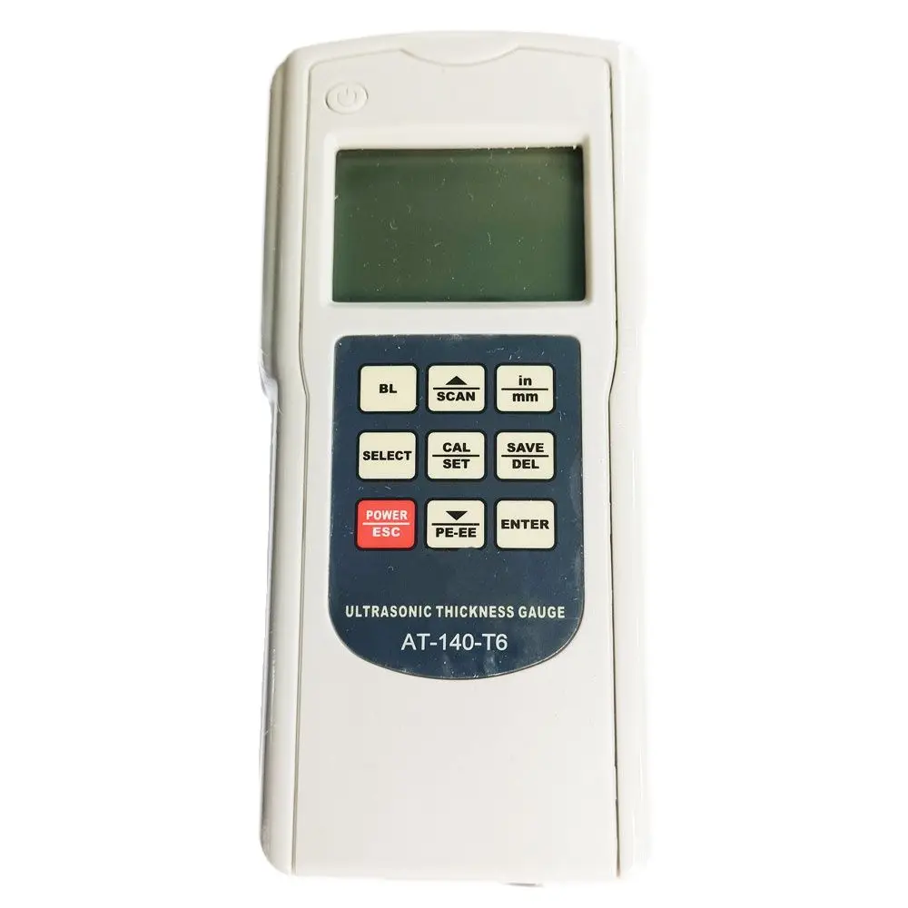 AT-140T6 LCD with backlight Digital ultrasonic thickness gauge Range 0.65mm~600mm Thickness measurement
AT-140T6 LCD with backlight Digital ultrasonic thickness gauge Range 0.65mm~600mm Thickness measurement