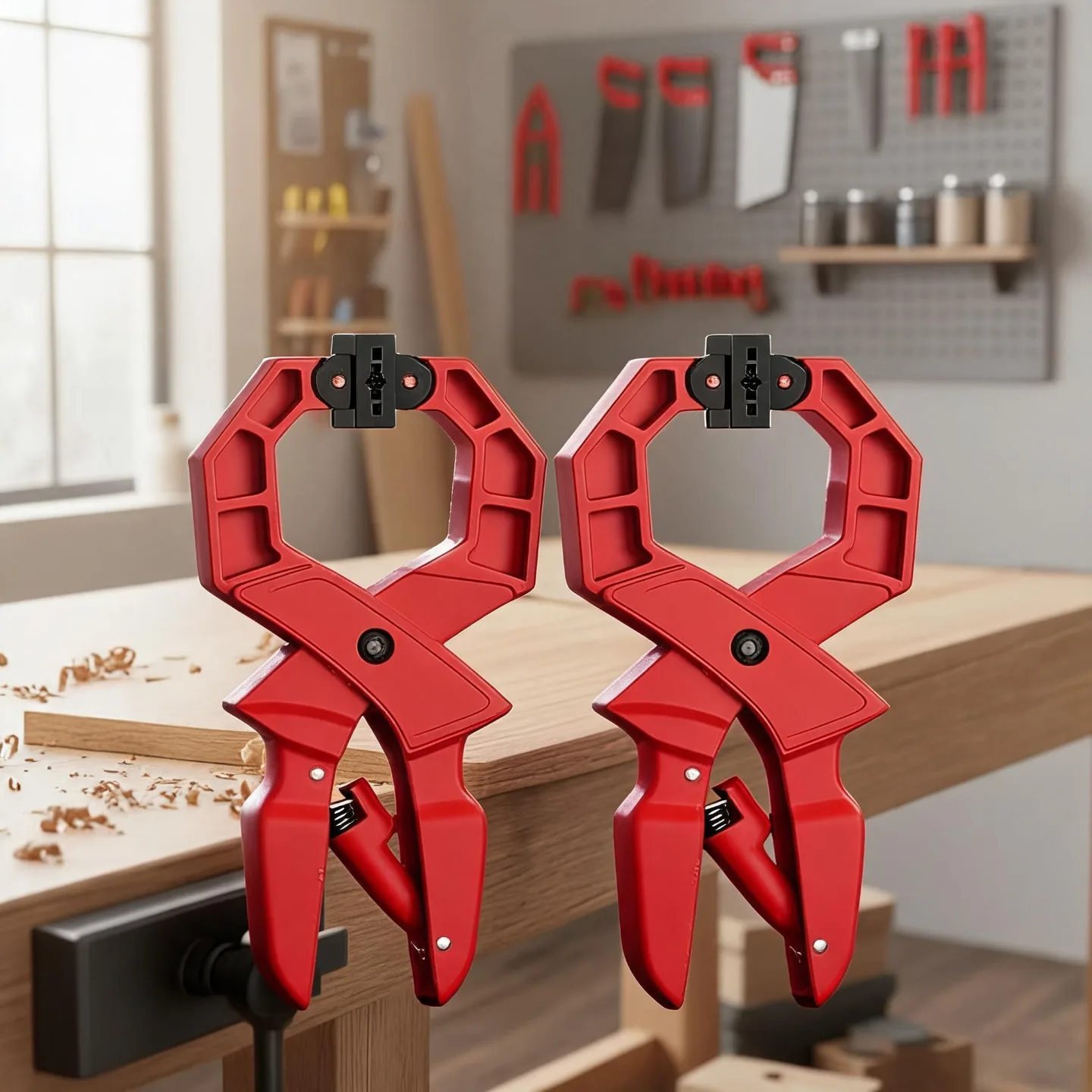 8"Heavy Duty Spring Clips,Quick Grip Woodworking Clamp One-Handed Fast Release Clip for Carpentry DIY Projects
8"Heavy Duty Spring Clips,Quick Grip Woodworking Clamp One-Handed Fast Release Clip for Carpentry DIY Projects