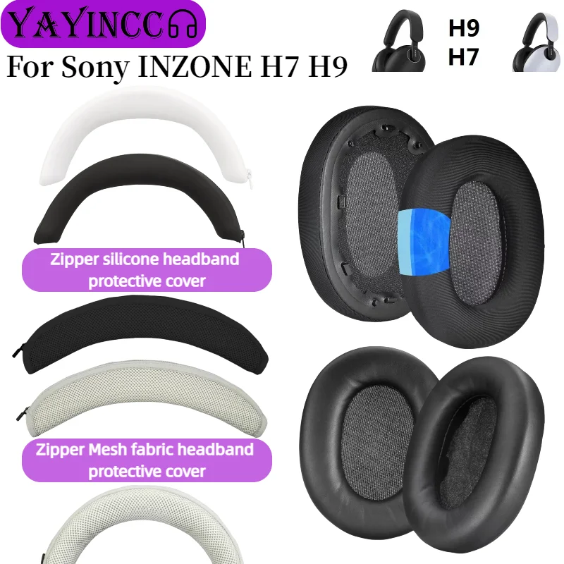 YAYINCC Replacement Cooling Gel Ear Pads For Sony INZONE H7 H9 Headphones Earmuffs Zipper head beam protective cover combination
YAYINCC Replacement Cooling Gel Ear Pads For Sony INZONE H7 H9 Headphones Earmuffs Zipper head beam protective cover combination